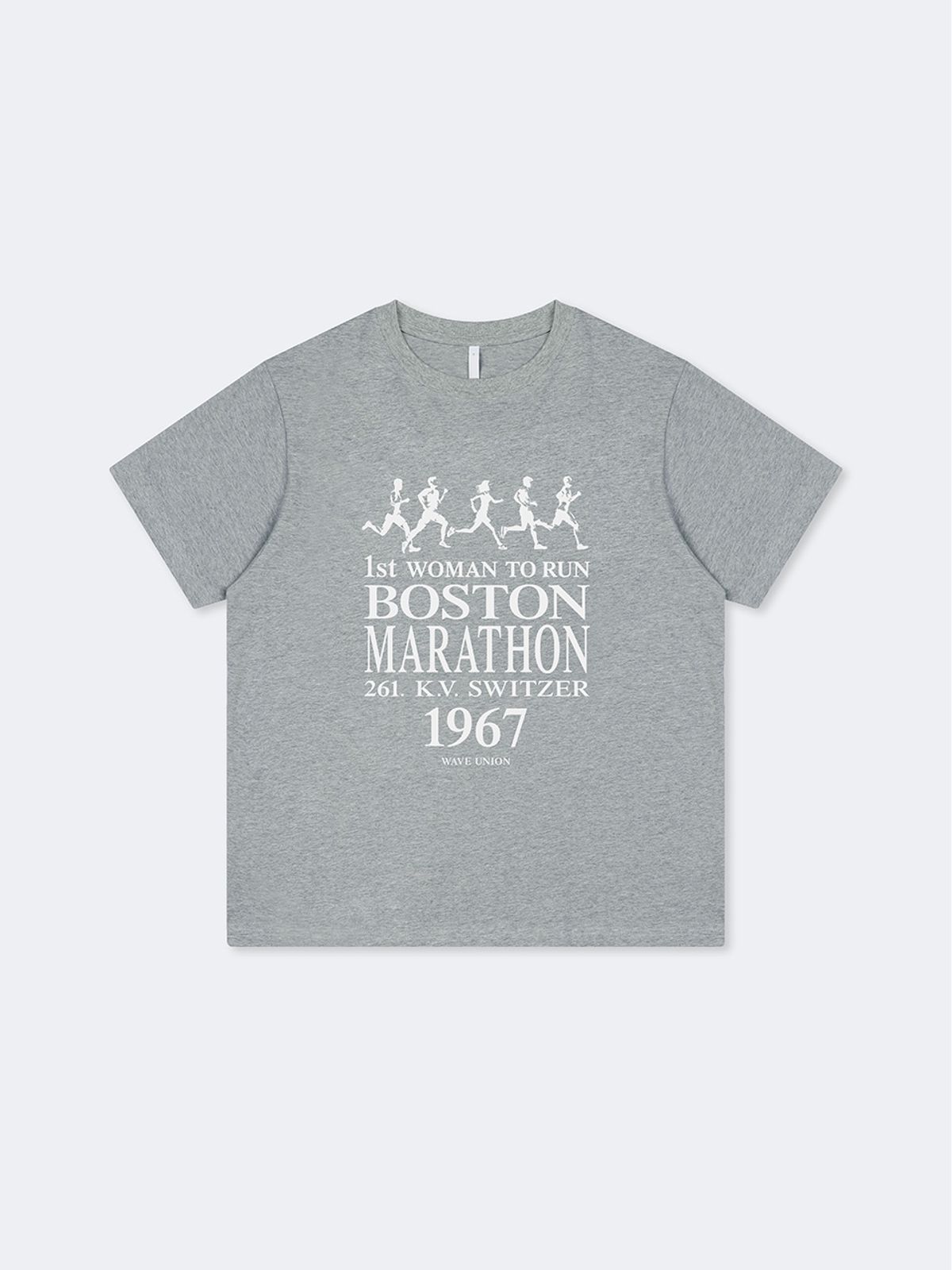 웨이브유니온(WAVE UNION) Kathrine T-shirt heather dark gray