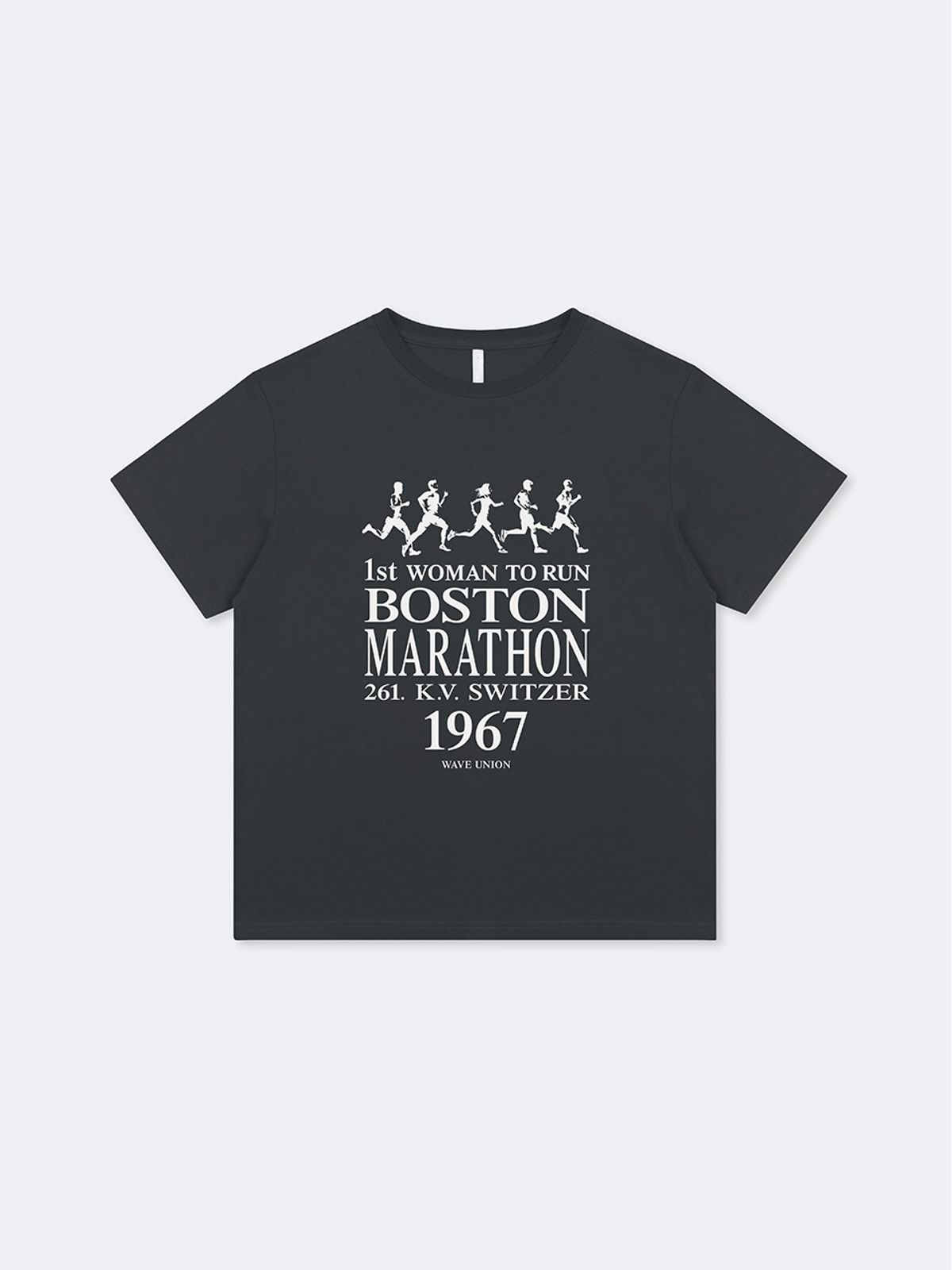 웨이브유니온(WAVE UNION) Kathrine T-shirt charcoal