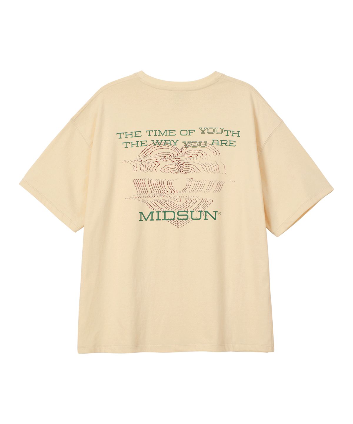미드선(MIDSUN) Fragment Heart Tee-Cream