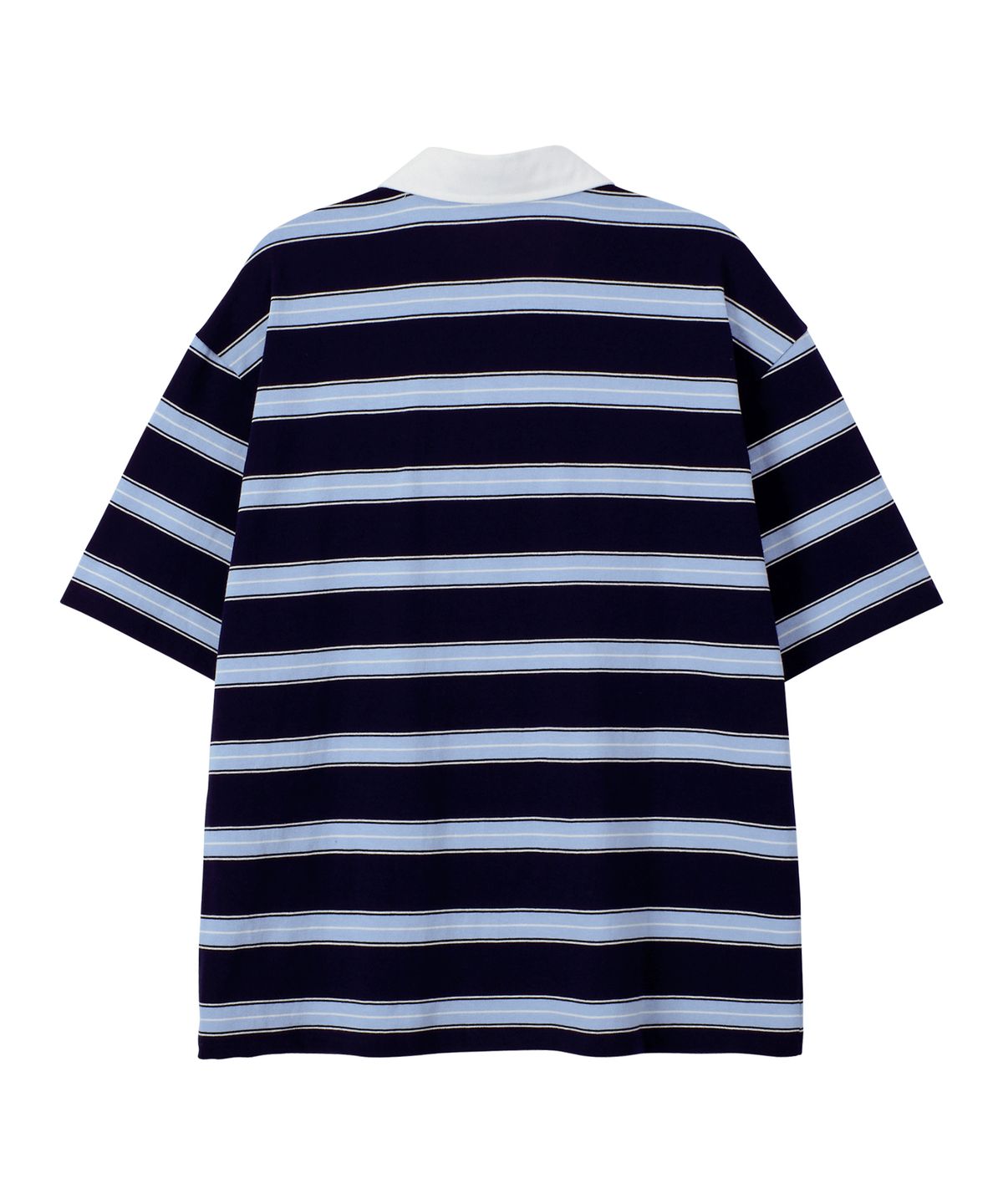 미드선(MIDSUN) Halcyon Stripe Polo-Navy