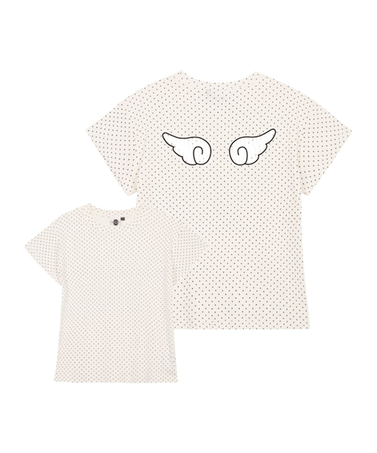프라임에이트(PRIMATE) DOT MINI WINGS 여성 땡땡이 반팔티셔츠 3 COLORS