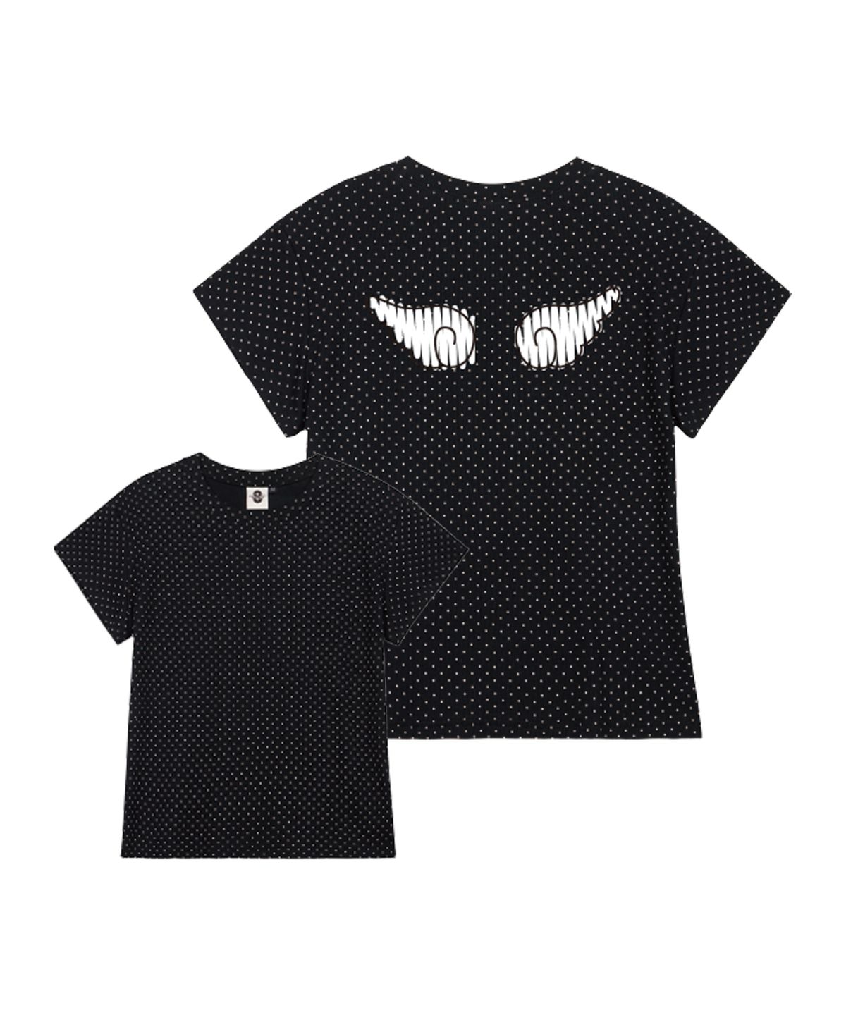 프라임에이트(PRIMATE) DOT MINI WINGS 여성 땡땡이 반팔티셔츠 3 COLORS