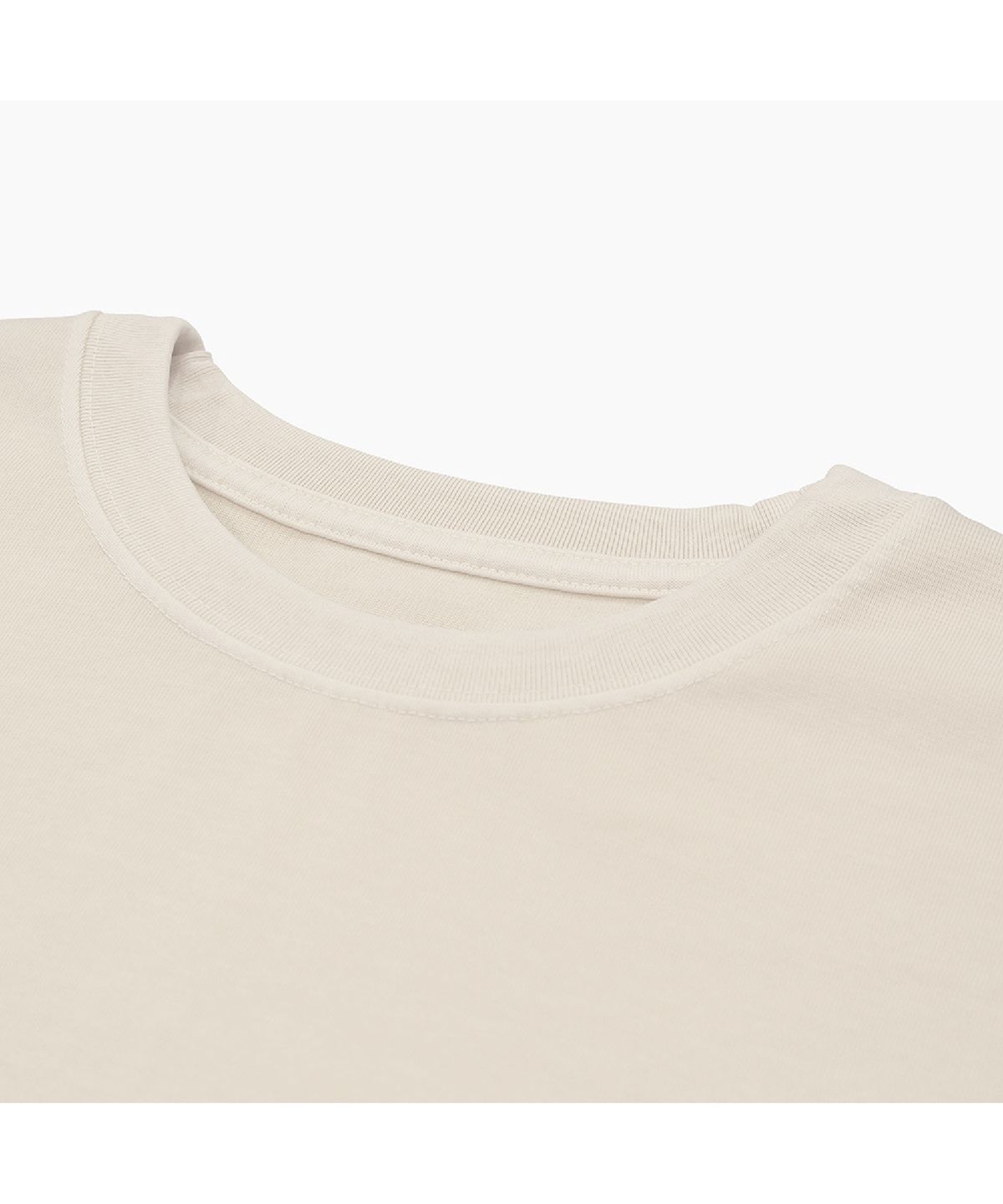 세러데이 레저 클럽(SATURDAY LEISURE CLUB) Pigment Dyed T-shirt(Unisex) / Small S.L.C Logo - Ivory