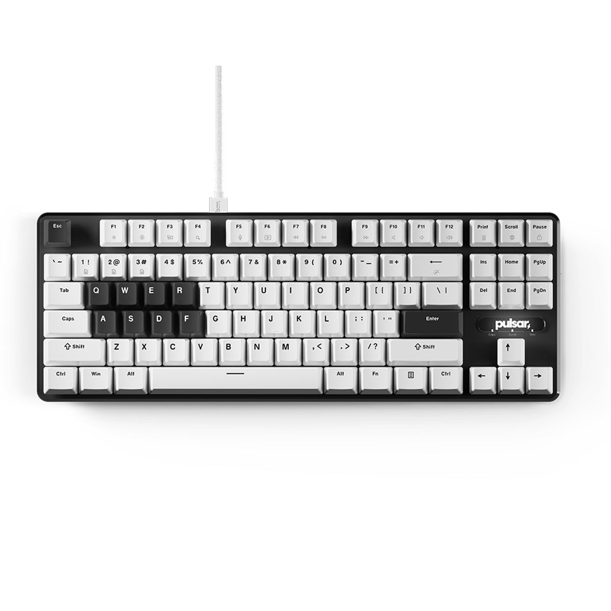 펄사(PULSAR) PCMK 2 HE TKL 마그네틱 키보드 영문 화이트색상 래피드 트리거 자석축 알루미늄바디 8K (PCMK2HE801W)