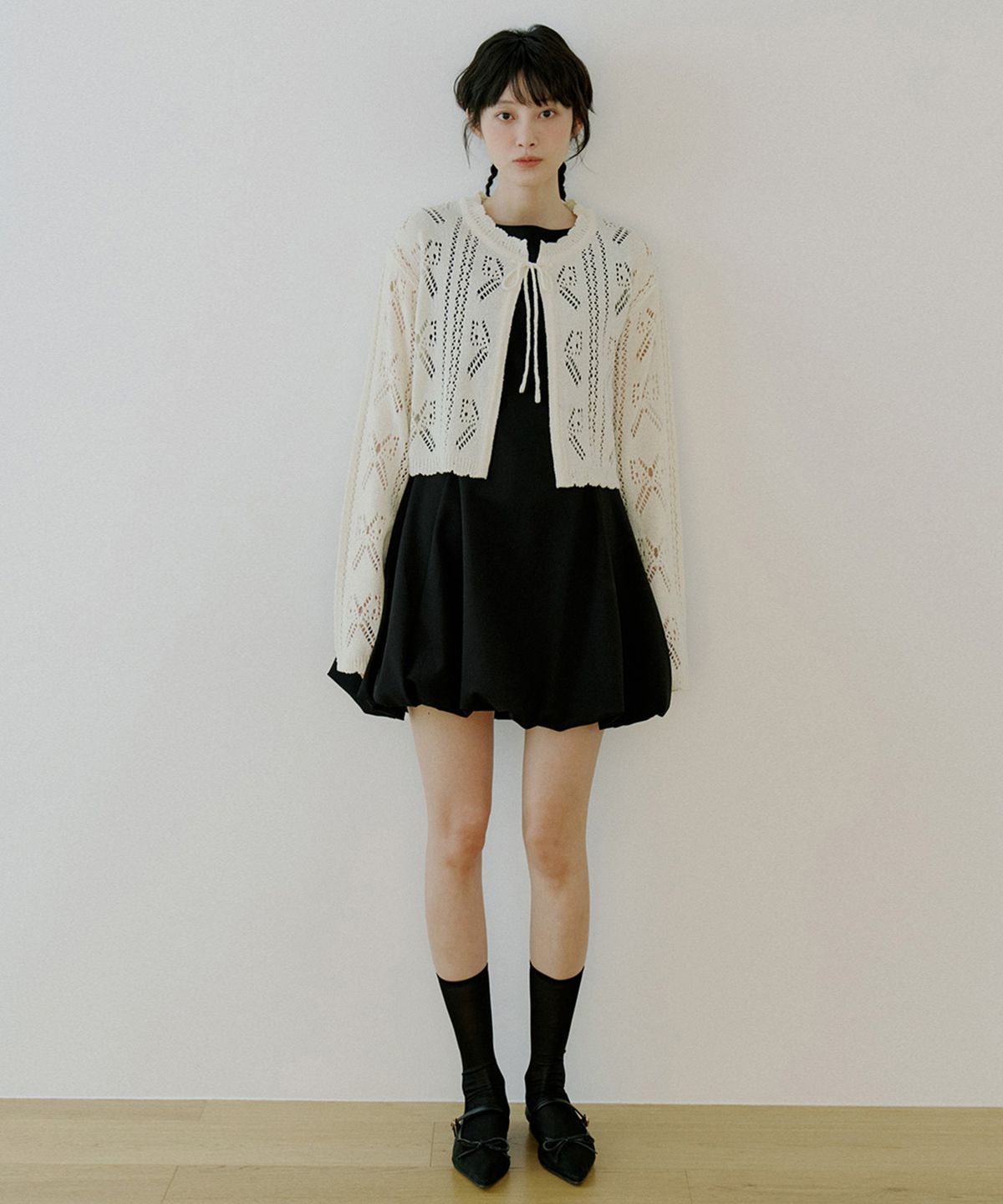 리올그(REORG) WOI CROCHET CARDIGAN CREAM