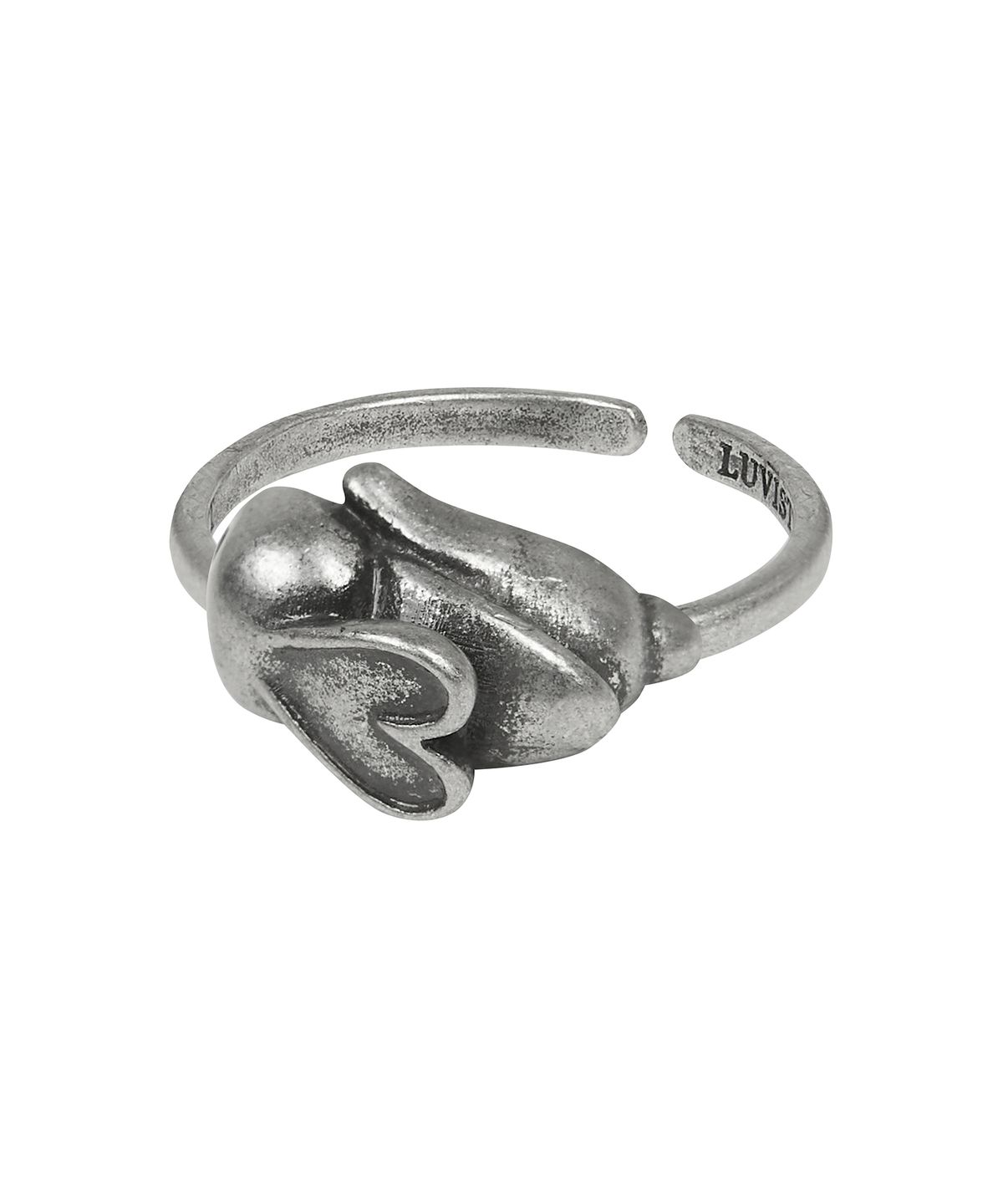 러브이즈트루(LUVISTRUE) SM HEART RABBIT RING(SILVER)