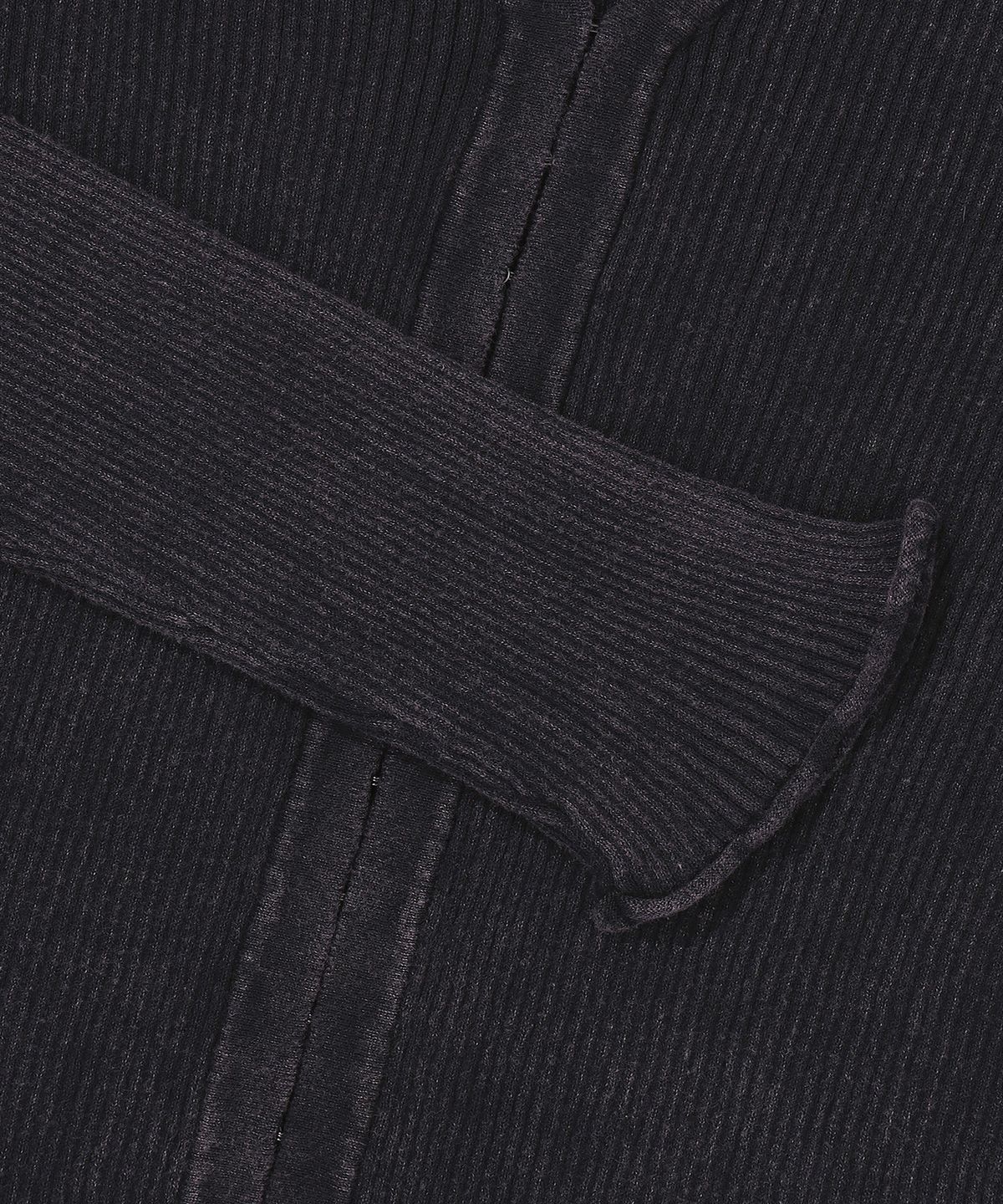 슈퍼드라이(SUPERDRY) W 워시드 컷아웃 브이넥 가디건 다크 그레이