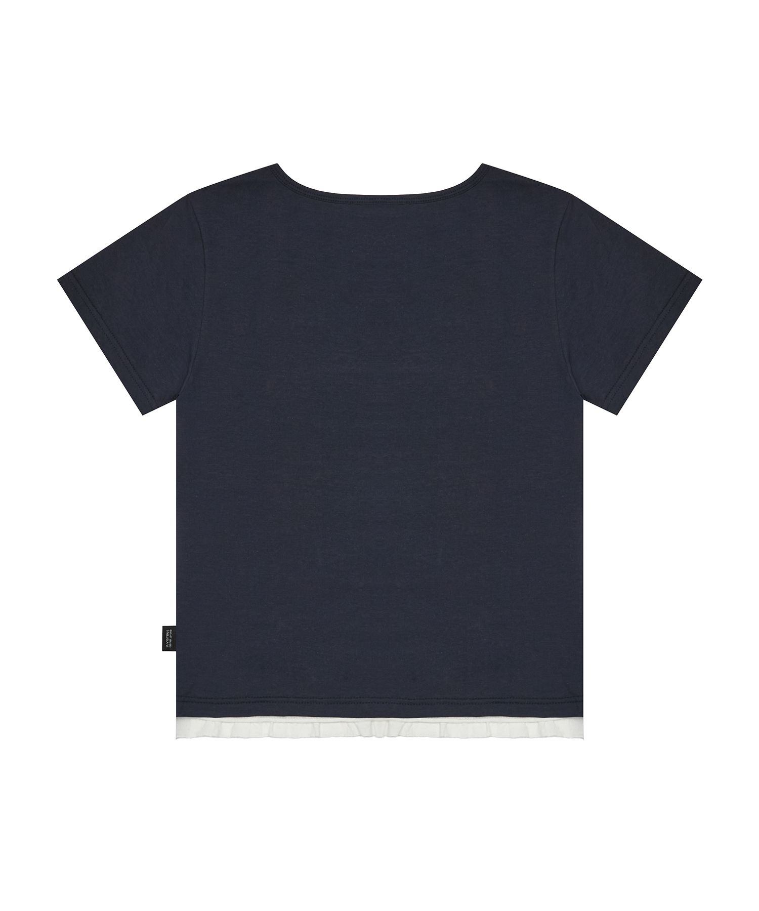 [LUV IS TRUE]★25SS★韓国人気★SM FRILL TEE MUSINSA公式 | LUV IS TRUE SM FRILL TEE(NAVY)