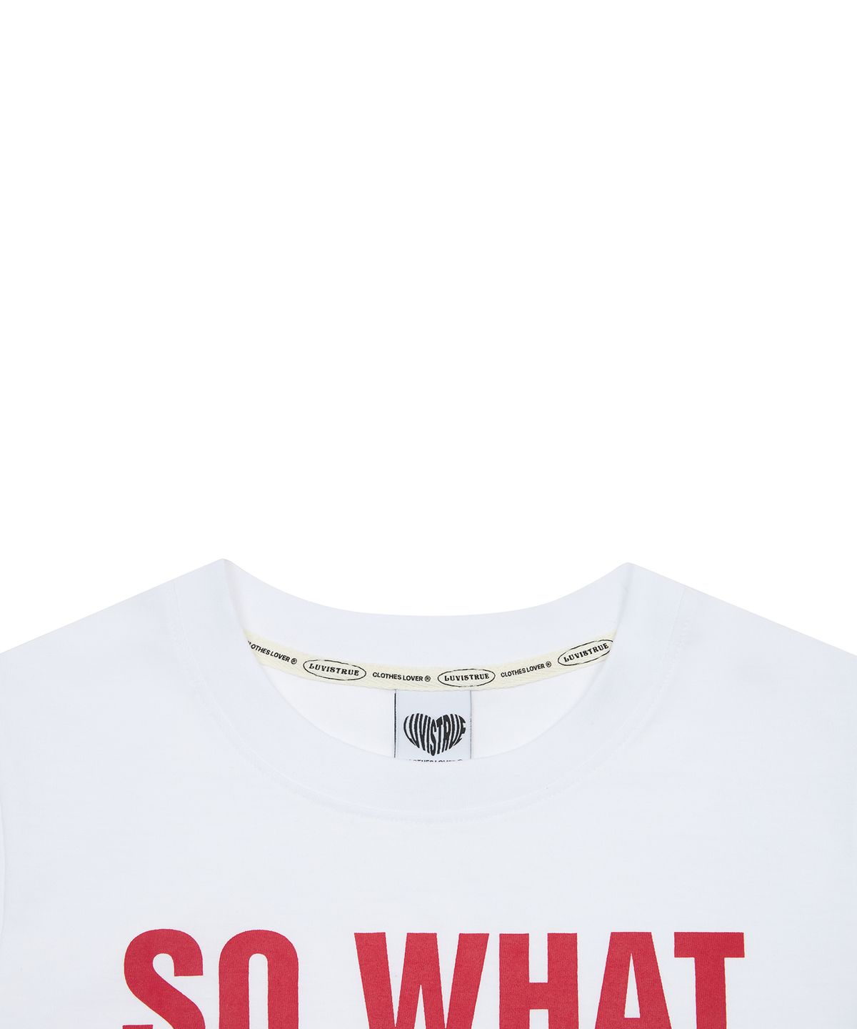 러브이즈트루(LUVISTRUE) SM MAIN CHARACTER TEE(WHITE)