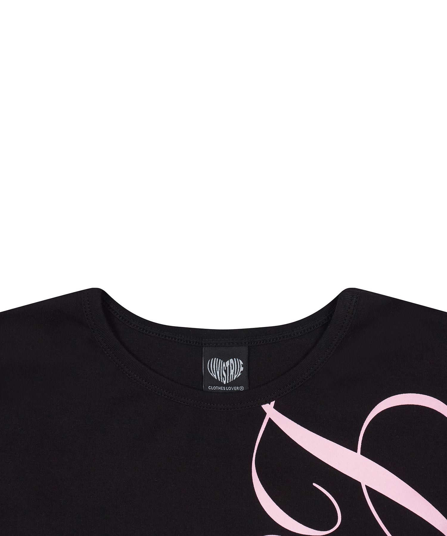 ★LUVISTRUE★SM STRAIGHT LOGO TEE(BLACK)★正規品/直送料込 MUSINSA公式 | LUV IS TRUE SM STRAIGHT LOGO TEE(BLACK)