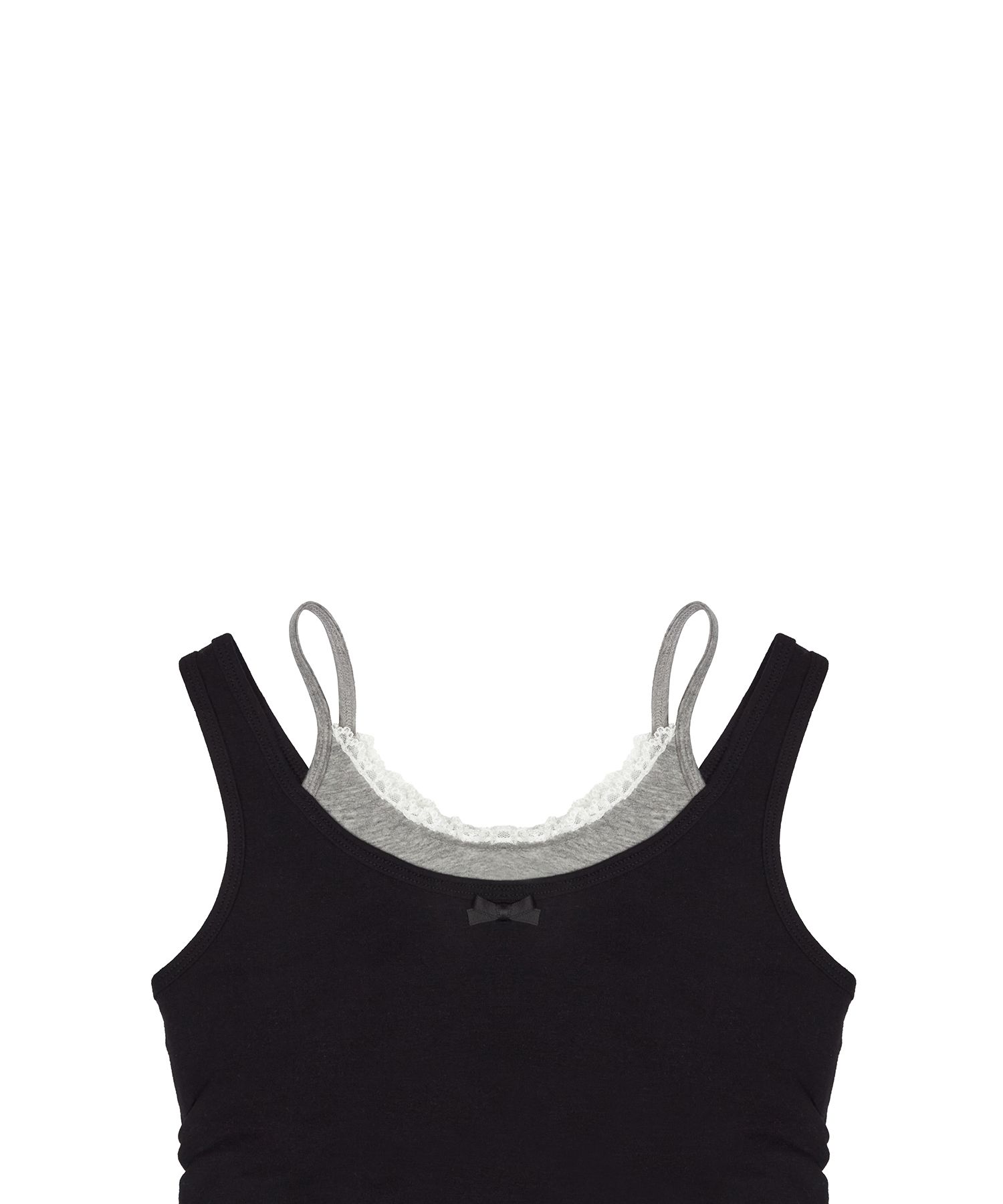 ★2025SS新作★LUV IS TRUE★SM LAYERED LACE SLEEVELESS MUSINSA | LUV IS TRUE SM LAYERED LACE SLEEVELESS(NAVY)