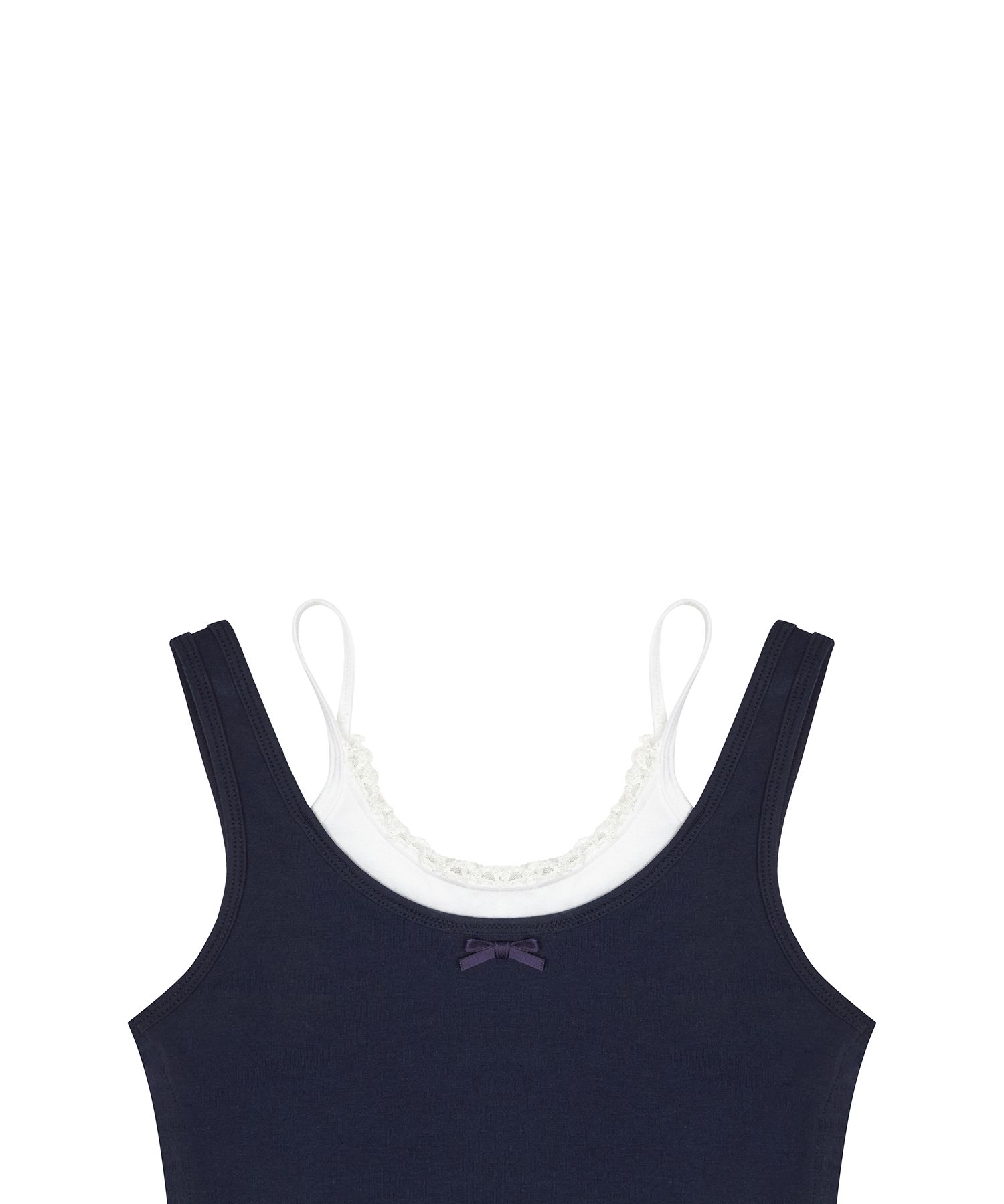 ★LUVISTRUE★SM LAYERED LACE SLEEVELESS(NAVY)★正規品/送料込 MUSINSA | LUV IS TRUE SM LAYERED LACE SLEEVELESS(NAVY)
