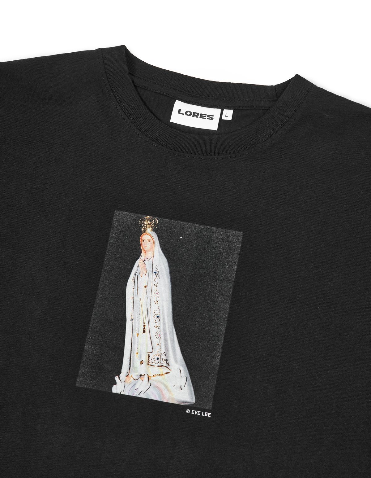 로어즈(LORES) Praying Mary S/S Tee - Black