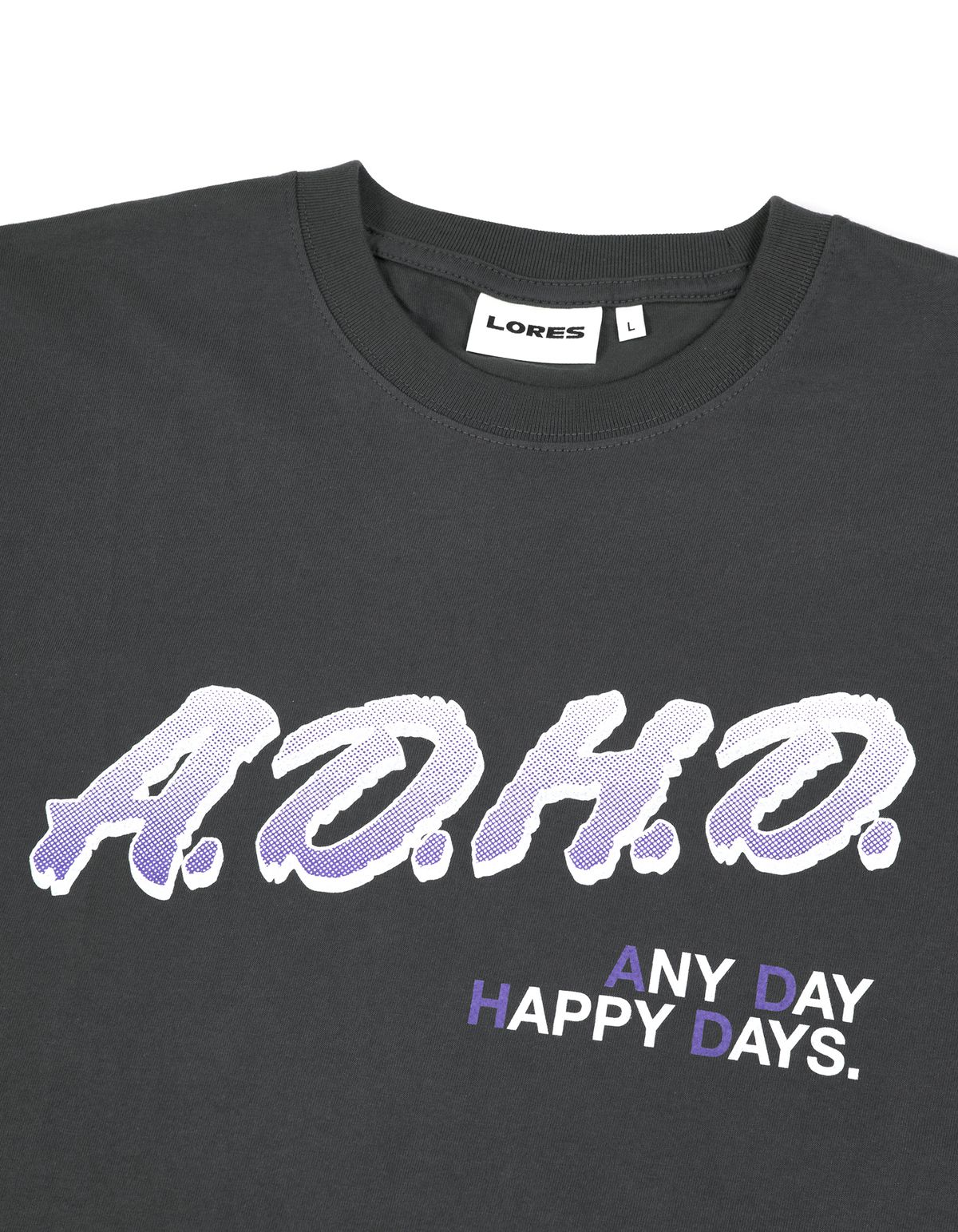 로어즈(LORES) A.D.H.D S/S Tee - Charcoal