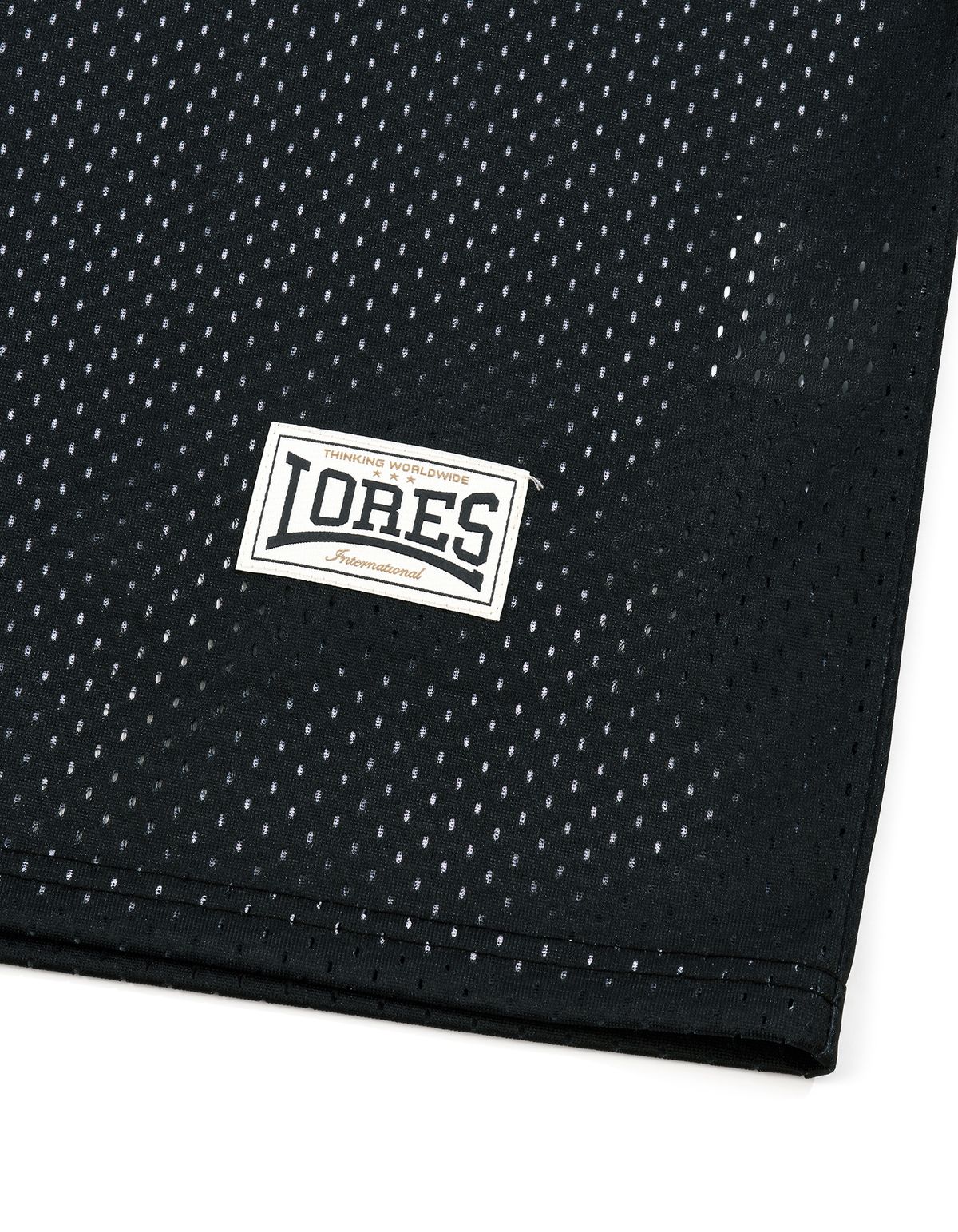 로어즈(LORES) Cross Mesh Football Jersey - Black