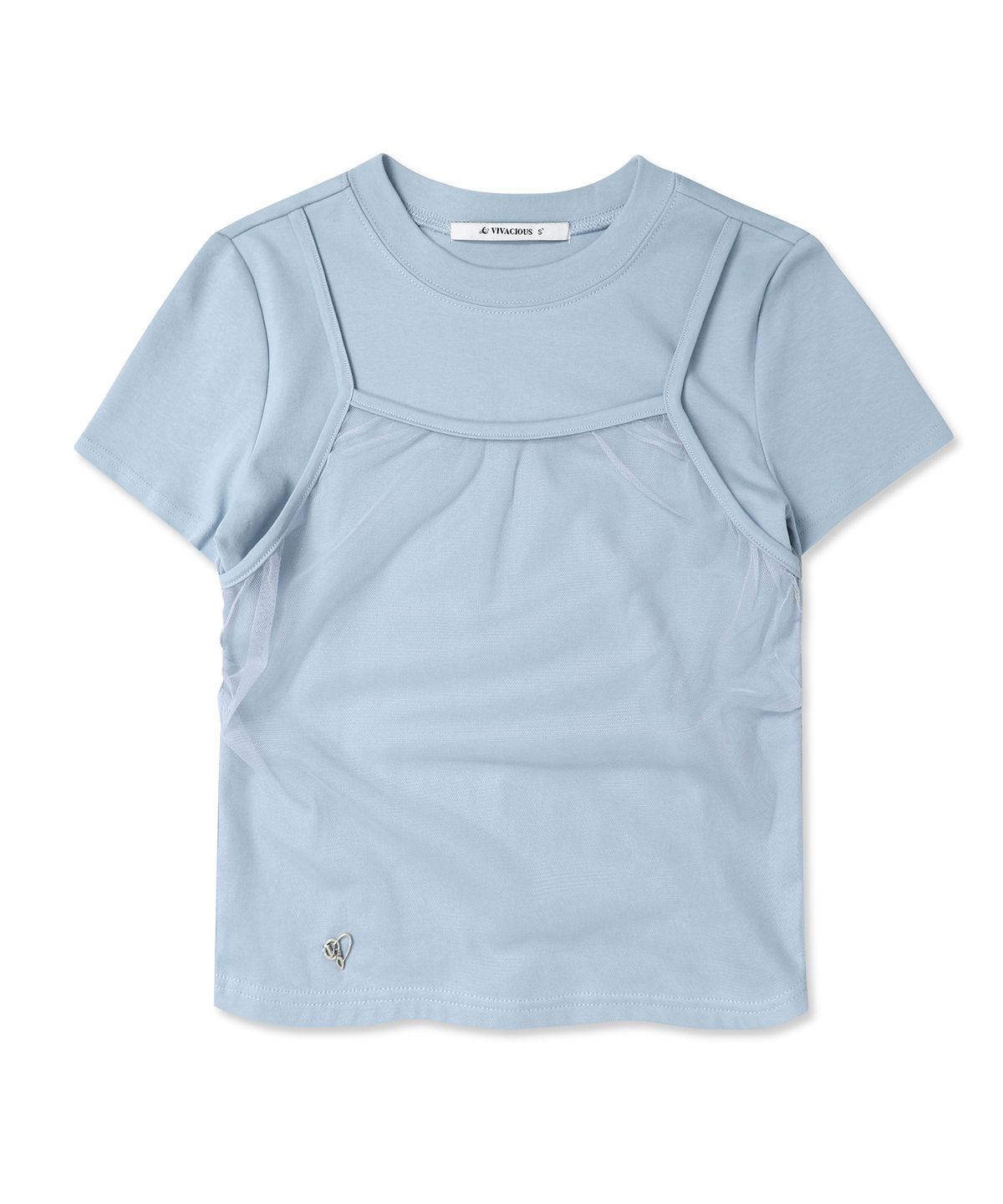 비바셔스(VIVACIOUS) Tinker Bell Short Sleeve CHARCOAL