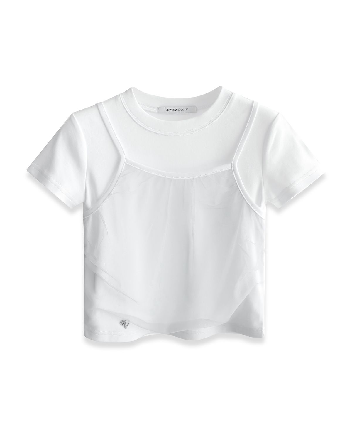 비바셔스(VIVACIOUS) Tinker Bell Short Sleeve CHARCOAL