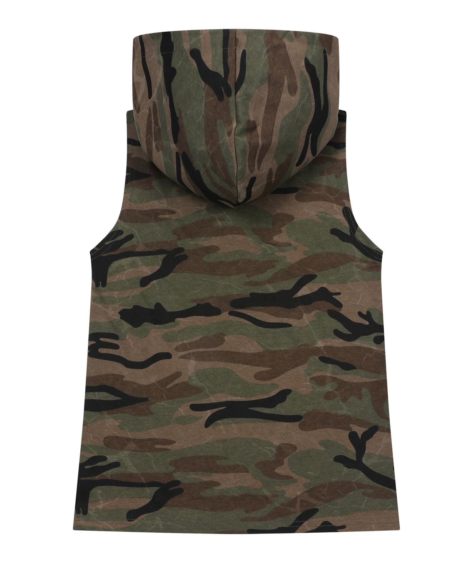 【MUCENT】KELLIN CAMO HOOD SLEEVELESS(25年新商品)★韓国人気 MUSINSA公式 | MUCENT Kelin Metal Logo Camo Hooded Sleeveless