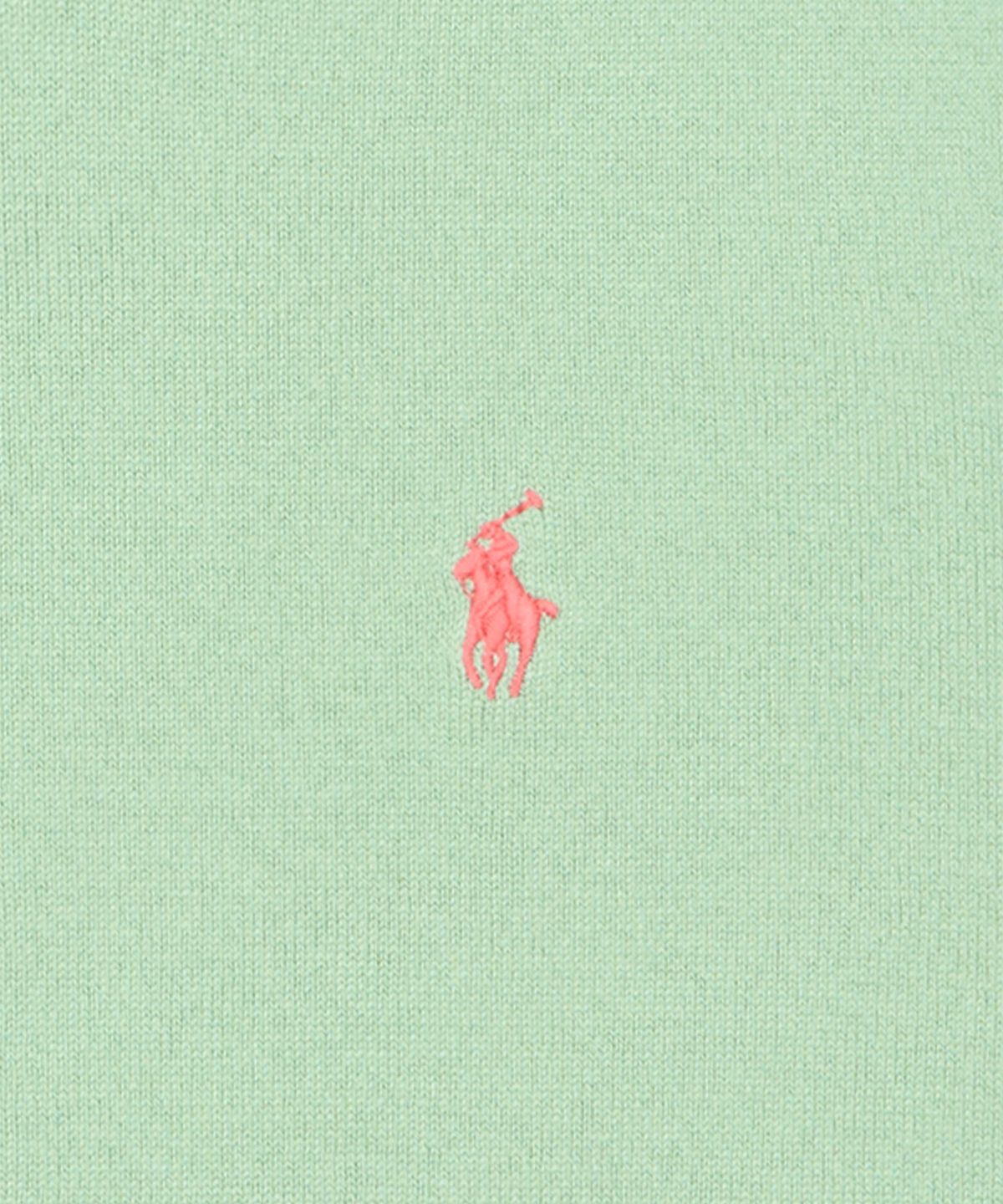 폴로 랄프 로렌(POLO RALPH LAUREN) 코튼 블렌드 숏 슬리브 스웨터-미디움 그린
