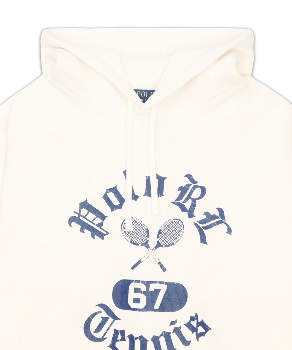 폴로 랄프 로렌(POLO RALPH LAUREN) 빈티지핏 플리스 그래픽 후디-화이트