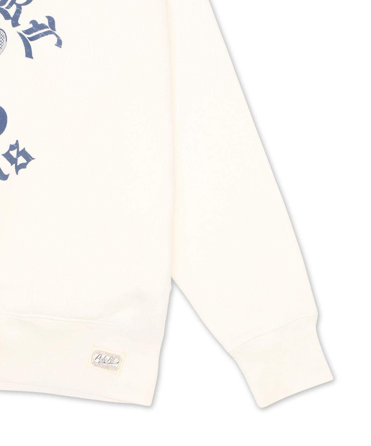 폴로 랄프 로렌(POLO RALPH LAUREN) 빈티지핏 플리스 그래픽 후디-화이트