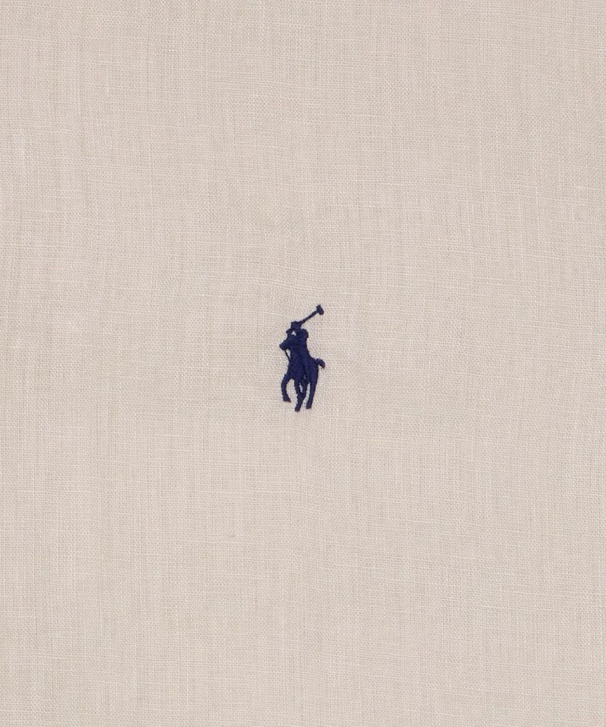 폴로 랄프 로렌(POLO RALPH LAUREN) 커스텀핏 리넨 셔츠-내추럴