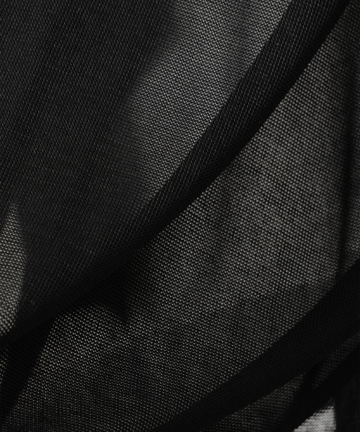 032씨(032C) (U) 너브 세터 후디드 니트 블랙 NERVE SHATTER TRANSLUCENT HOODED KNIT BLACK