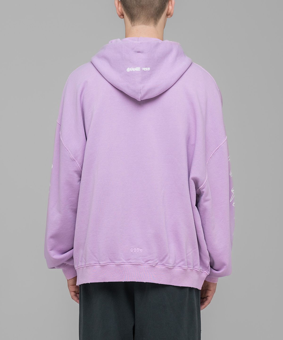 032씨(032C) (U) 페이스리스 오버사이즈드 후디 페이디드 핑크 FAITHLESS OVERSIZED HOODIE FADED PINK