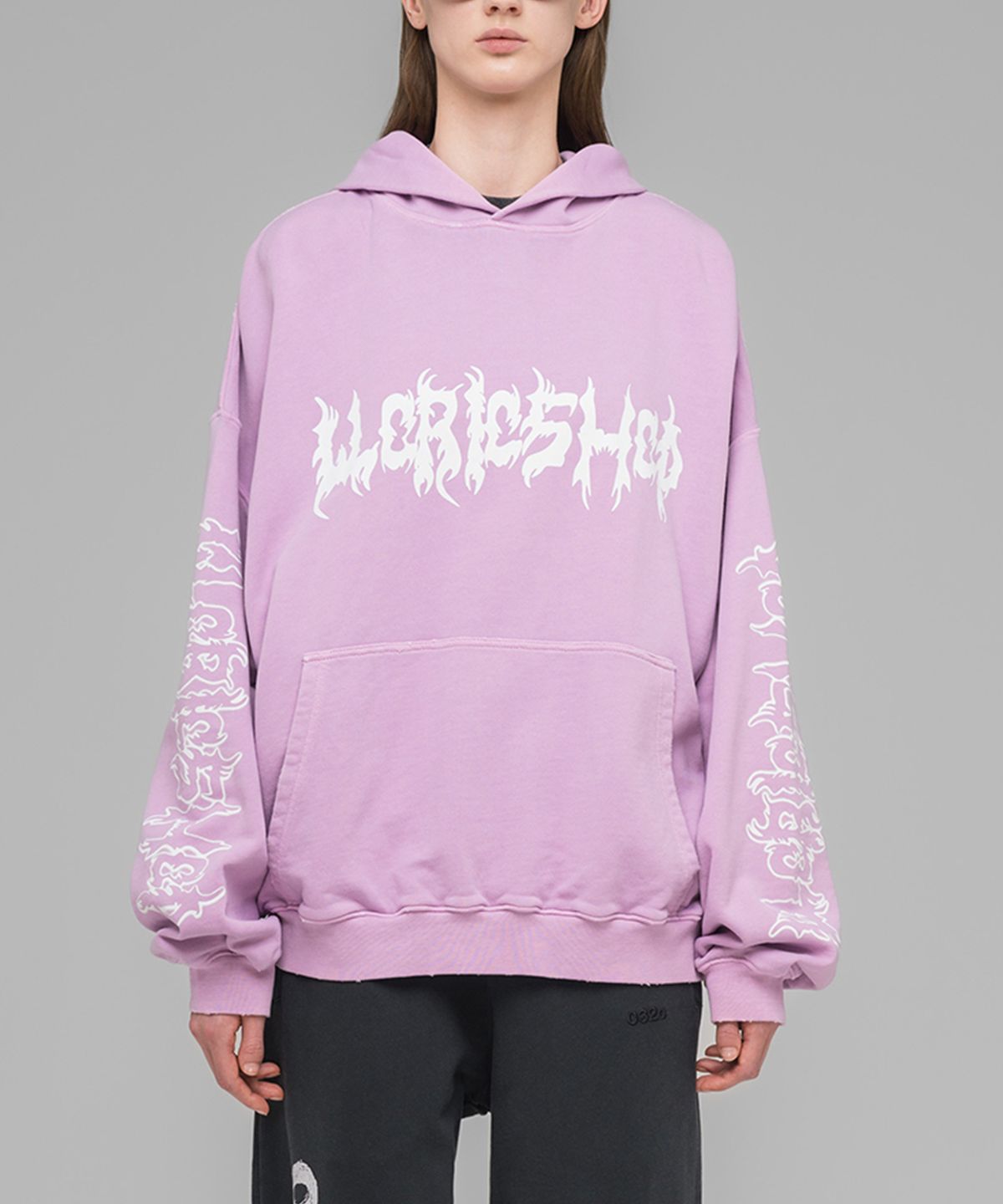 032씨(032C) (U) 페이스리스 오버사이즈드 후디 페이디드 핑크 FAITHLESS OVERSIZED HOODIE FADED PINK