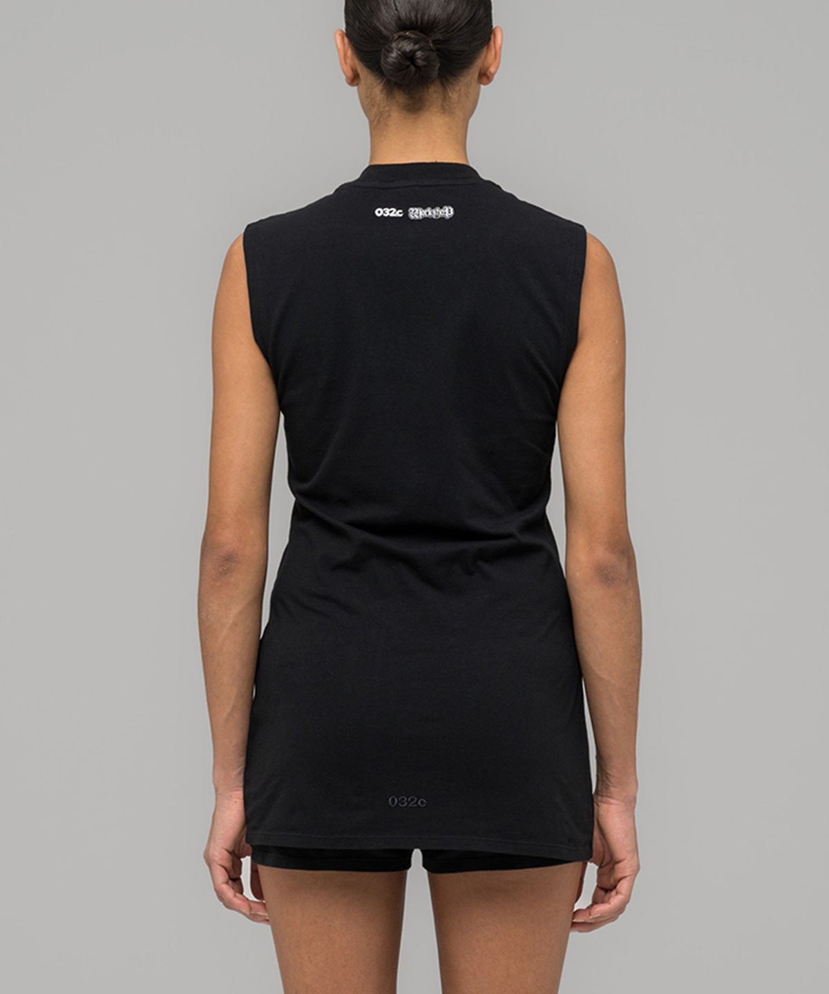 032씨(032C) (W) 수퍼 배드 저지 드레스 앤 핫팬츠 페이디드 블랙 SUPER BAD JERSEY DRESS AND HOTPANTS FADED BLACK