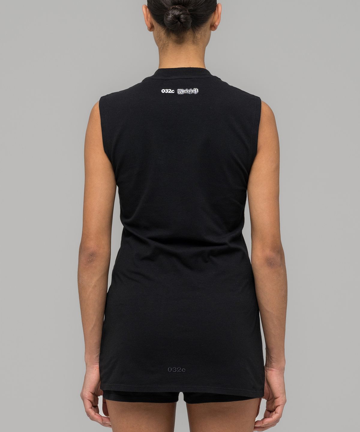 032씨(032C) (W) 수퍼 배드 저지 드레스 앤 핫팬츠 페이디드 블랙 SUPER BAD JERSEY DRESS AND HOTPANTS FADED BLACK