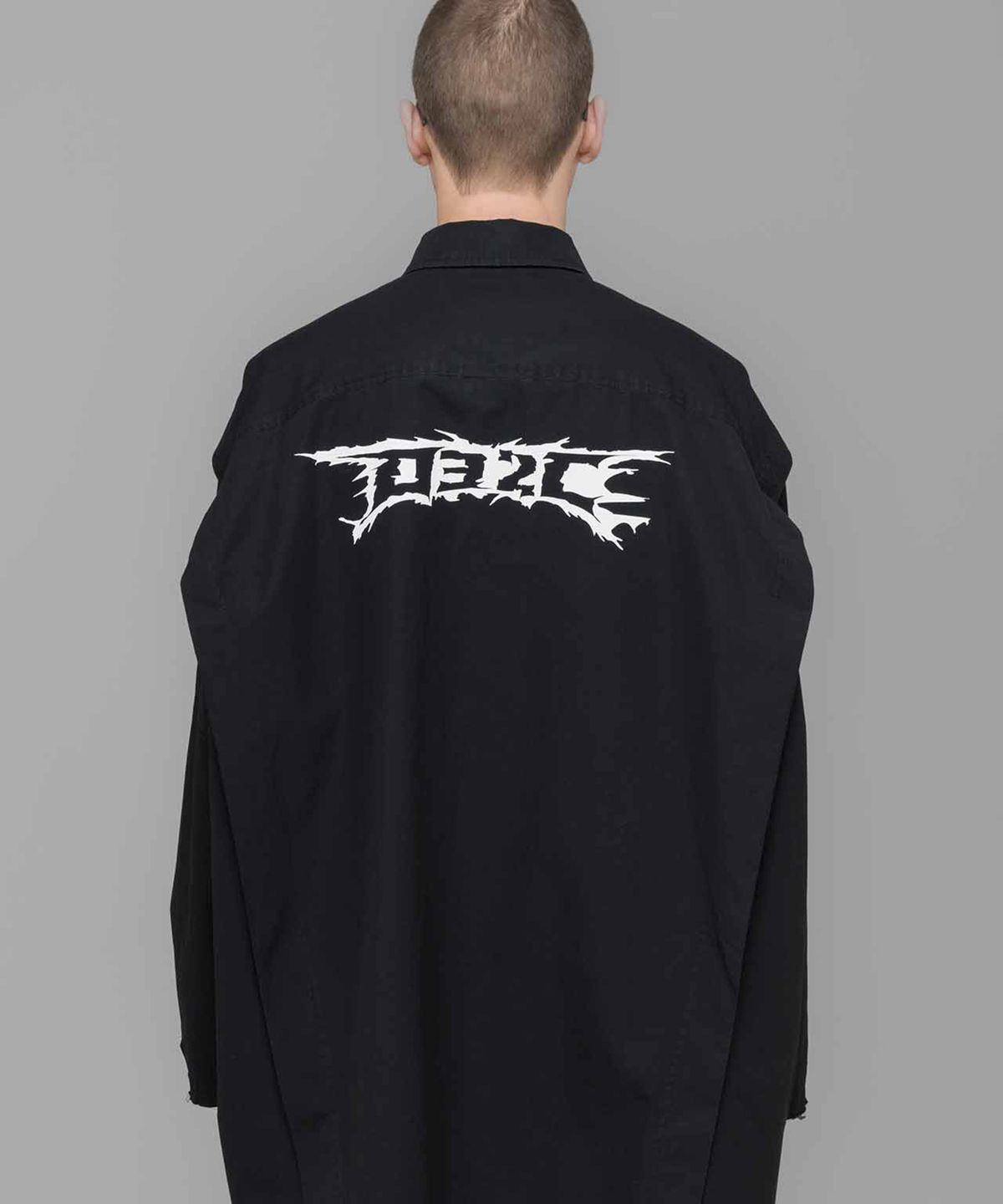 032씨(032C) (U) 인터미션 카고 오버셔츠 블랙 INTERMISSION CARGO OVERSHIRT BLACK