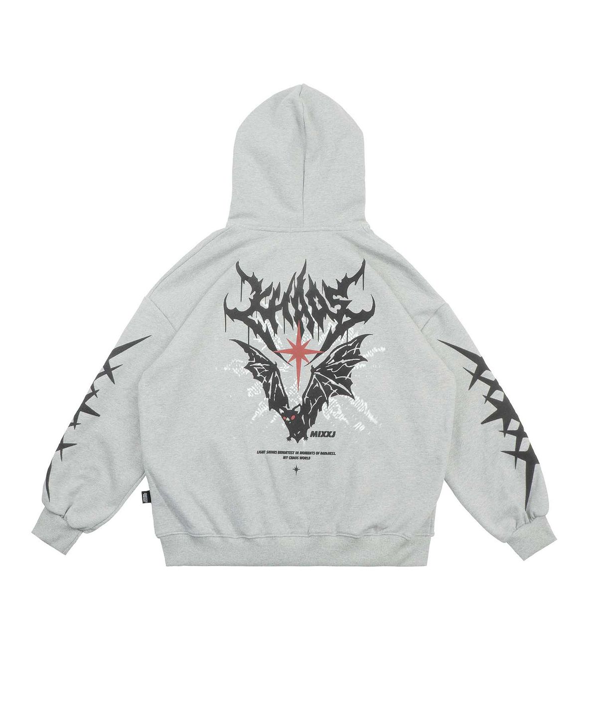 믹쓰제이(MIXXJ) BAT HOOD ZIP-UP (GRAY)