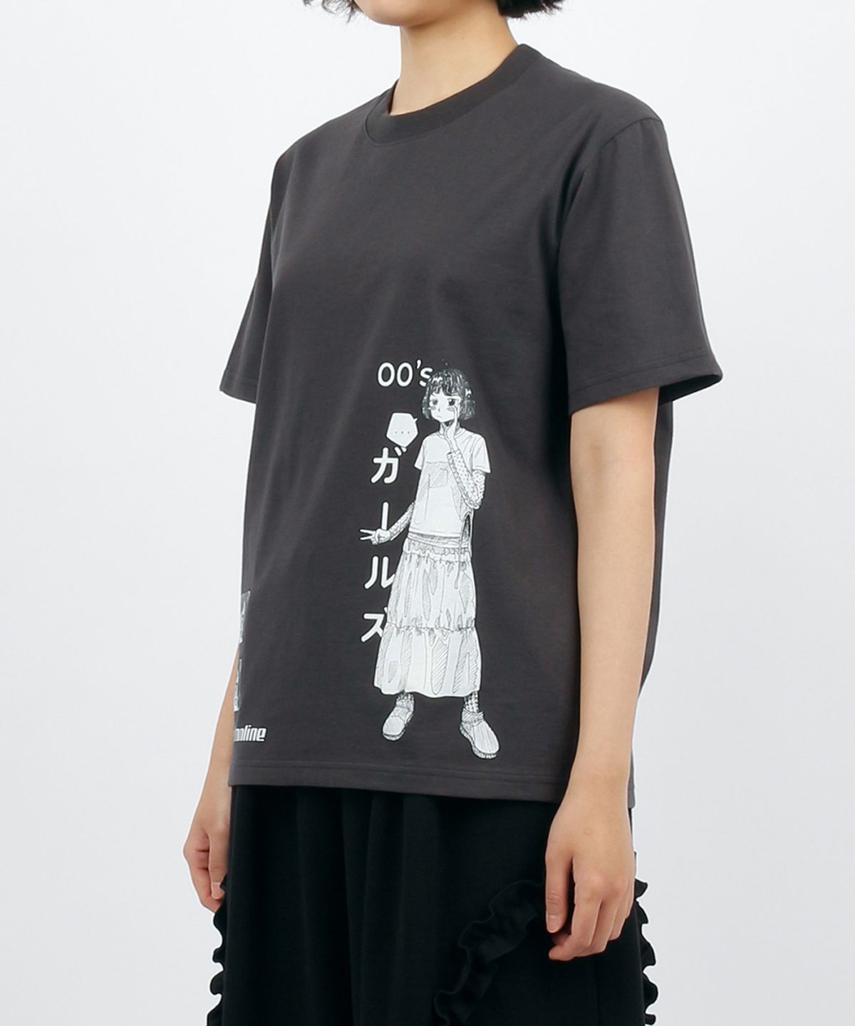 써넥트(SUNNECT) 00Girl Tee - Charcoal