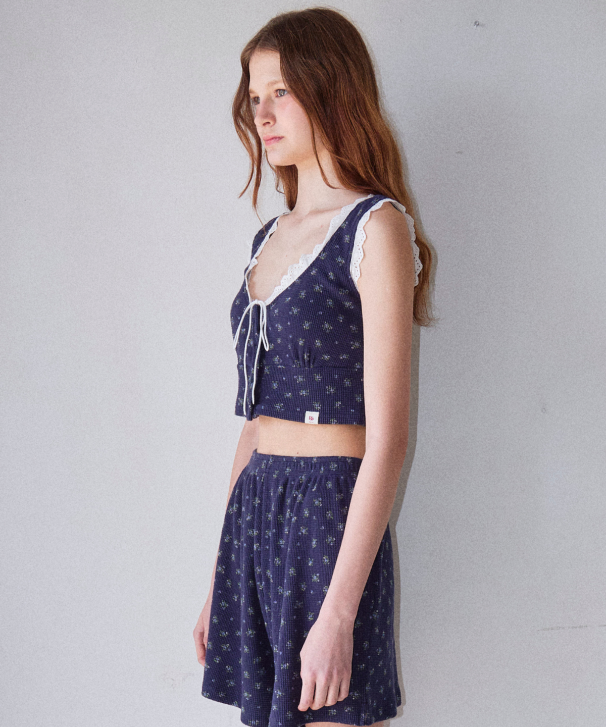 로긴 앤 로지(ROGIN N ROSIE) [Set] Waffle Blooming Navy