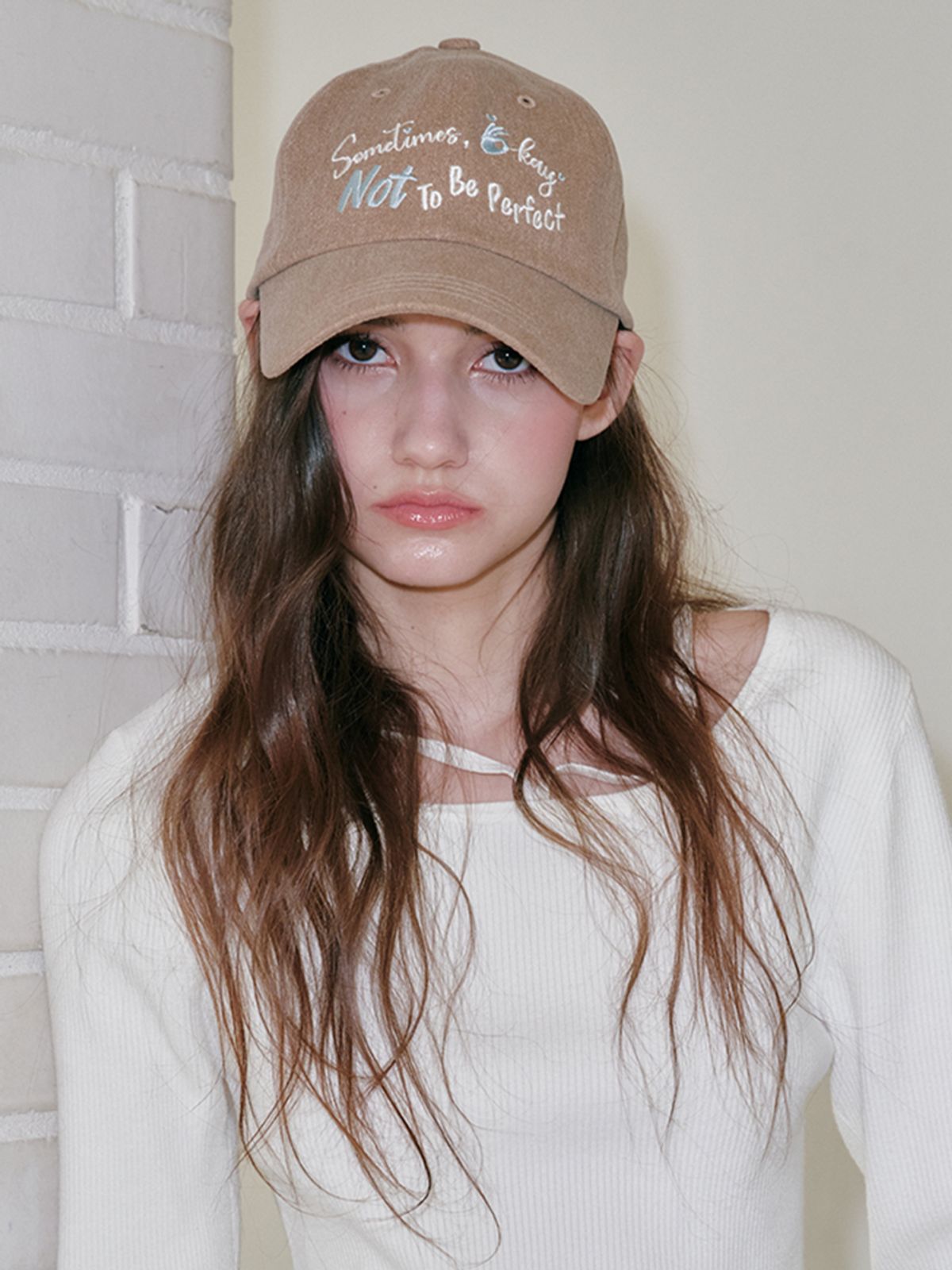올인컴플리트(ALLINCOMPLETE) [남녀공용] 썸타임스 오케이 볼캡 (모카)