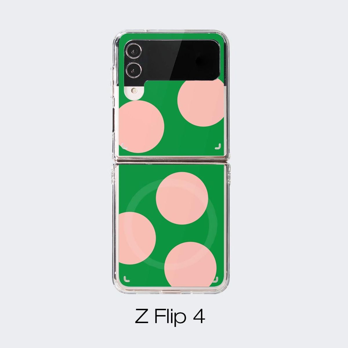 에이쓰리비쓰리(A3B3) [맥세이프] Big Dot Pink Green 빅 도트 핑크 그린 (맥세이프 젤하드 케이스)