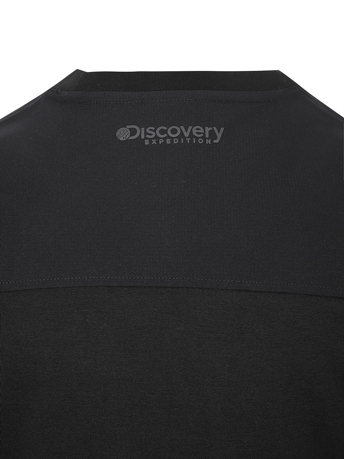 디스커버리 익스페디션(DISCOVERY EXPEDITION) 프레시벤트 고프코어 우븐 하이브리드 메쉬포켓 반팔티셔츠 (BLACK)