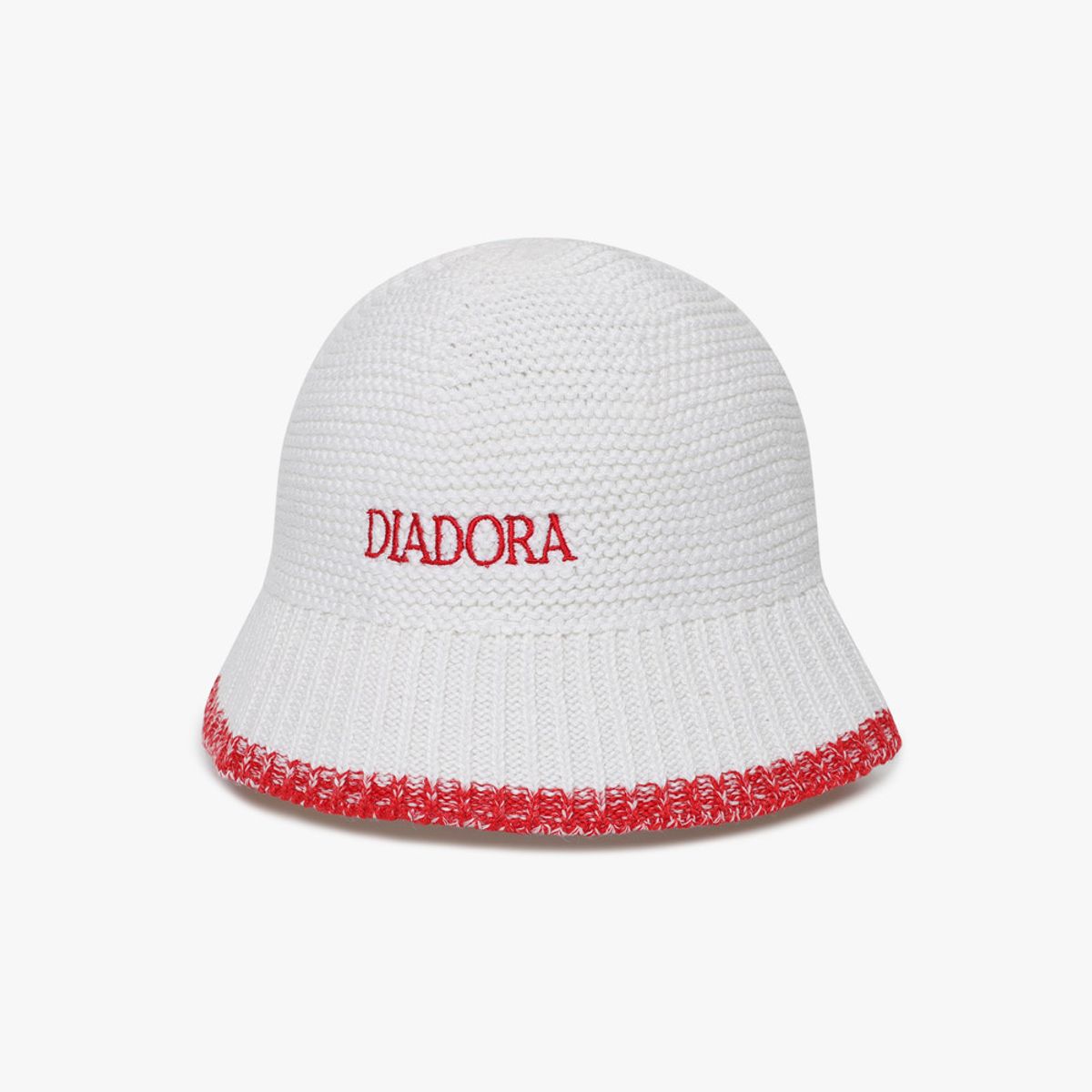 디아도라(diadora) 니트 버킷햇 IVORY