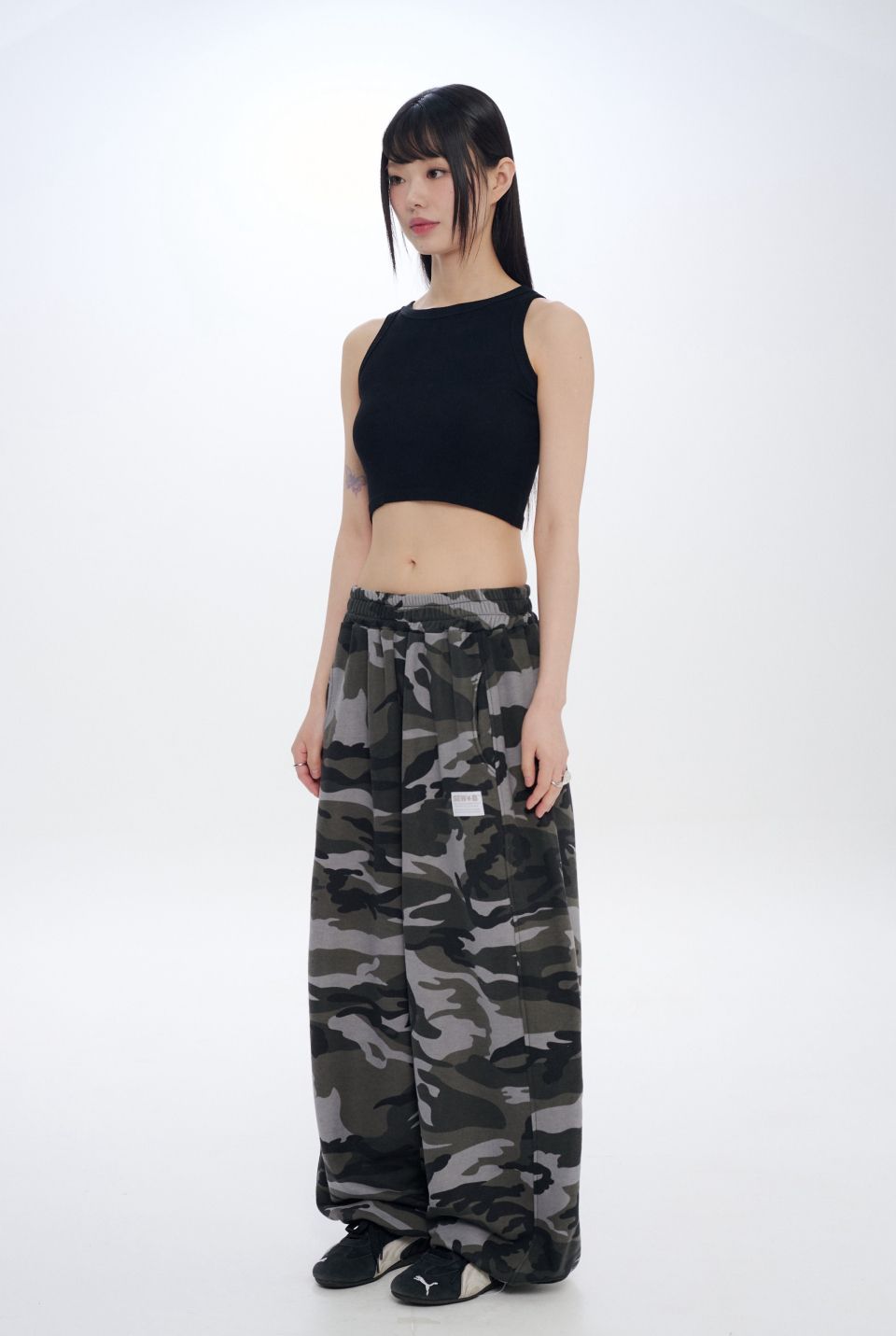 MUSINSA | SEW-B Camo Boldy Balloon Wide Training Long Pants 2 Color