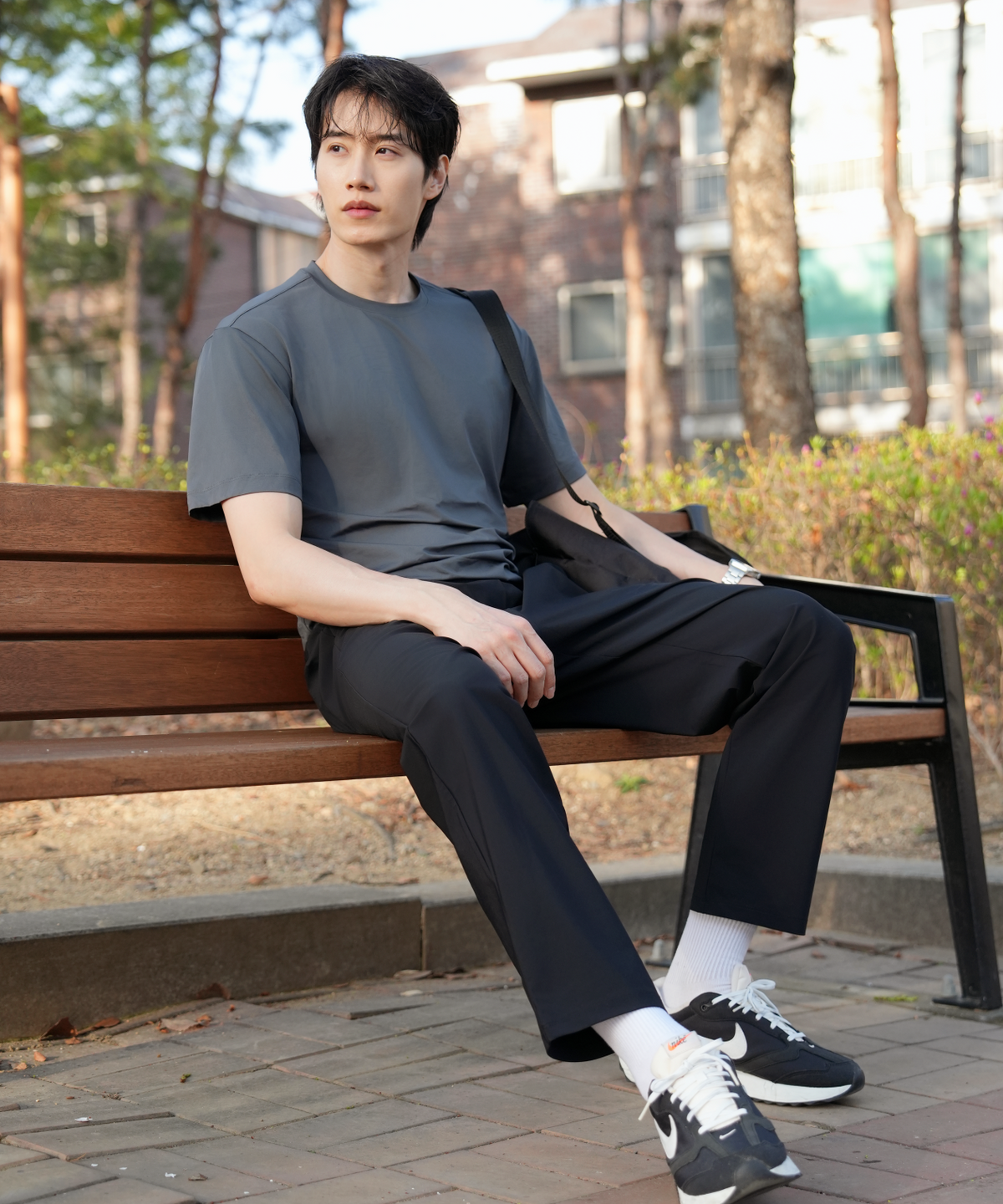 베이직하우스(BASIC HOUSE) [2PACK] 쿨(COOL)기능성 에어드라이 레귤러핏 반팔티셔츠 2팩 (3color)