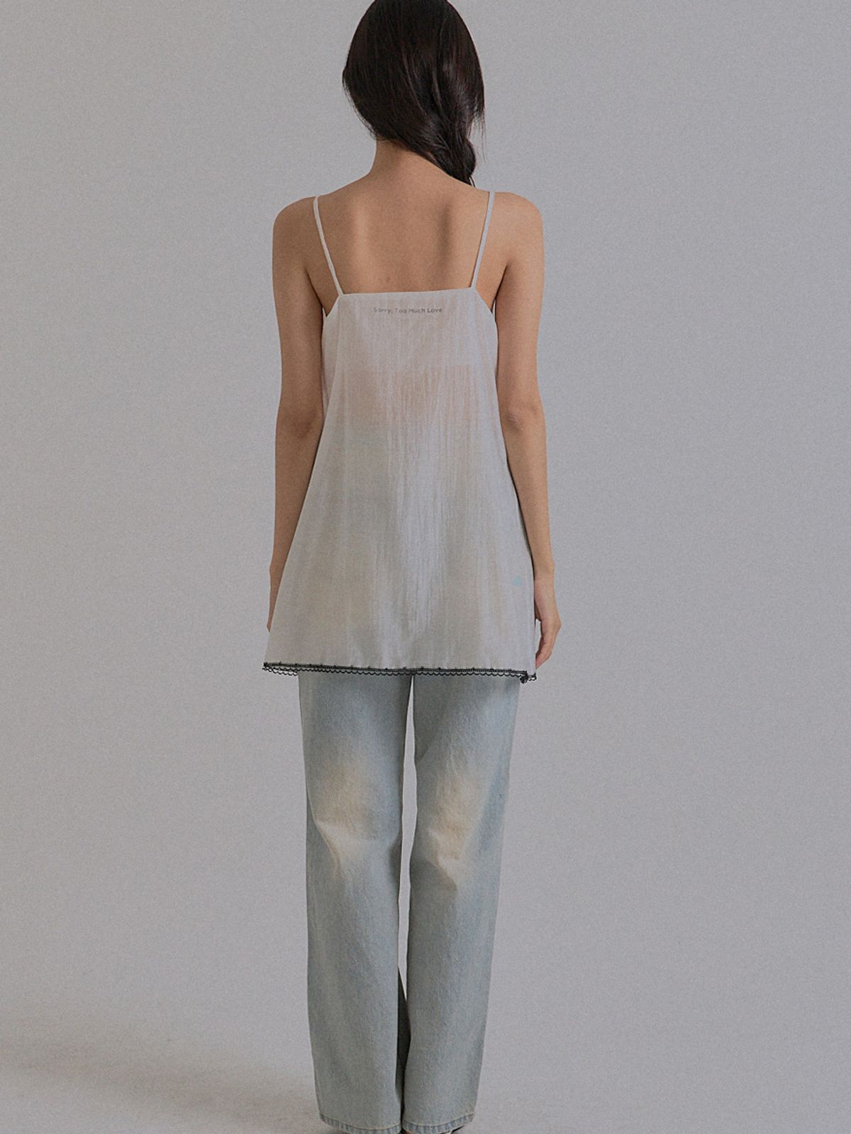 쏘리, 투 머치 러브(SORRY, TOO MUCH LOVE) Ethereal Lace Bustier Sheer Dress_White