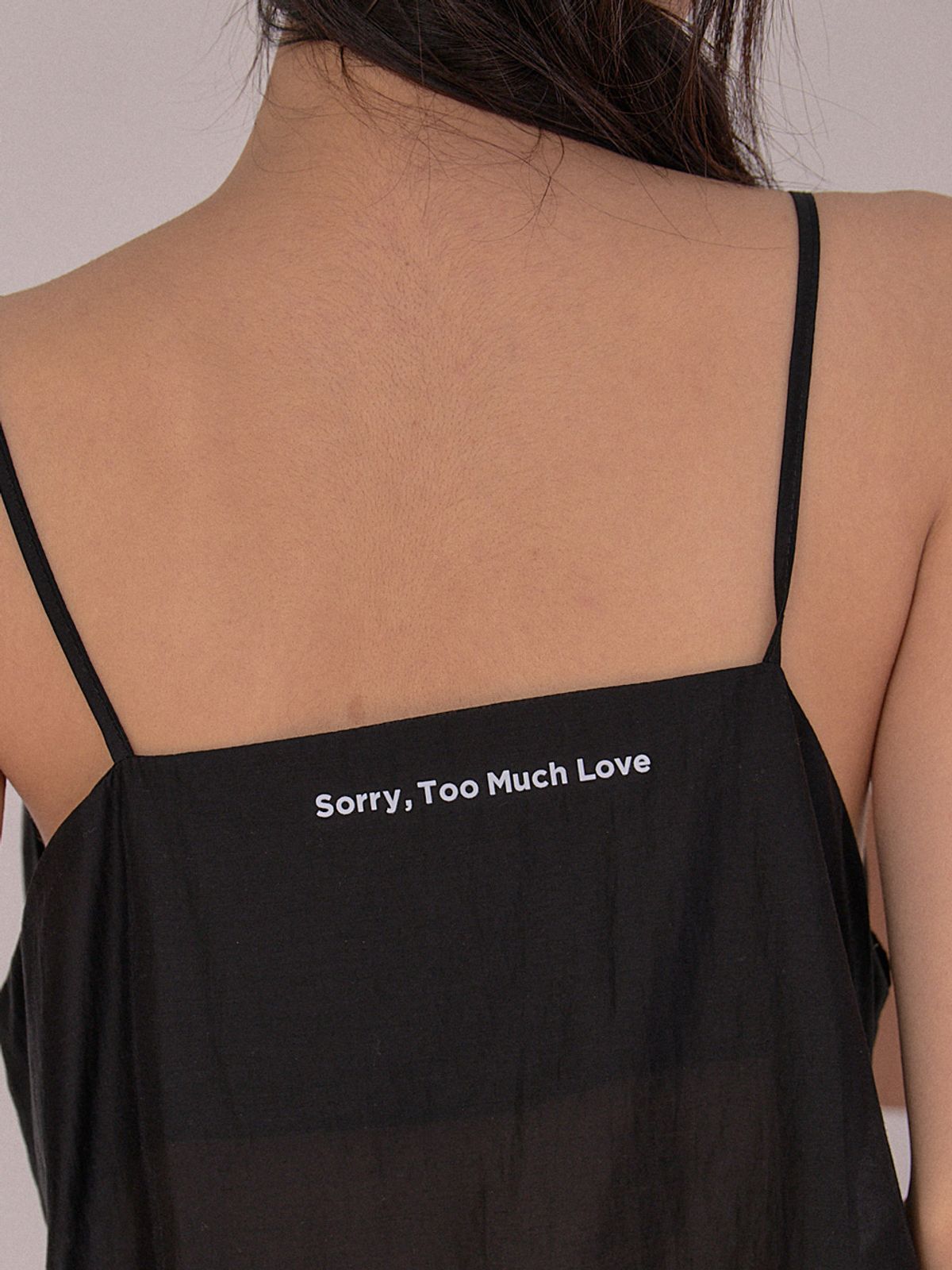 쏘리, 투 머치 러브(SORRY, TOO MUCH LOVE) Ethereal Lace Bustier Sheer Dress_Black