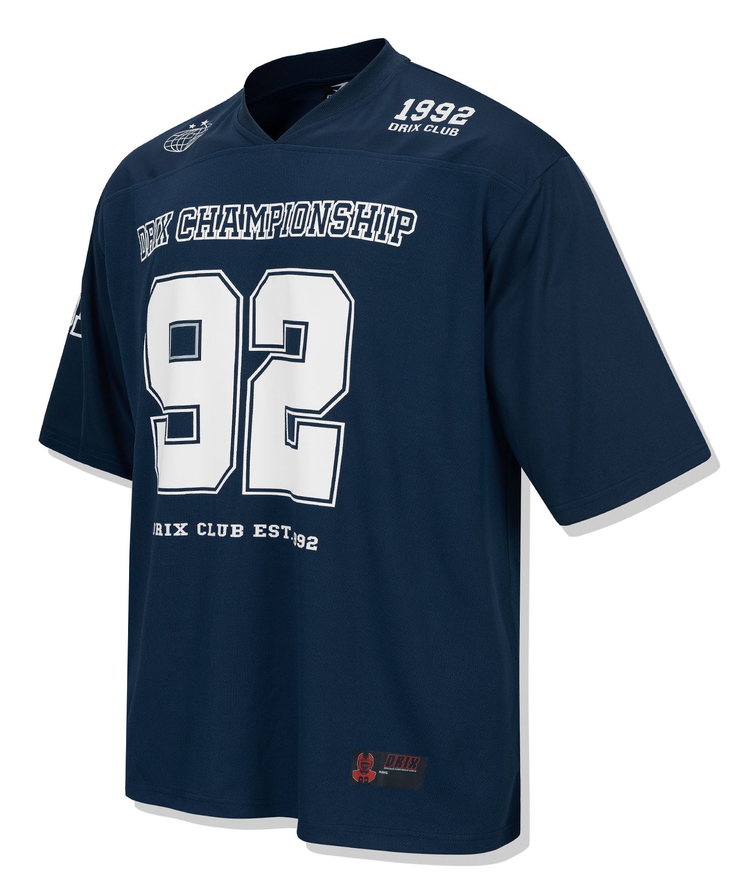 DRIX ■ Rugby Overfit Mesh Jersey Half Sleeve MUSINSA | DRIX Rugby Overfit Mesh Jersey Half Sleeve_Navy