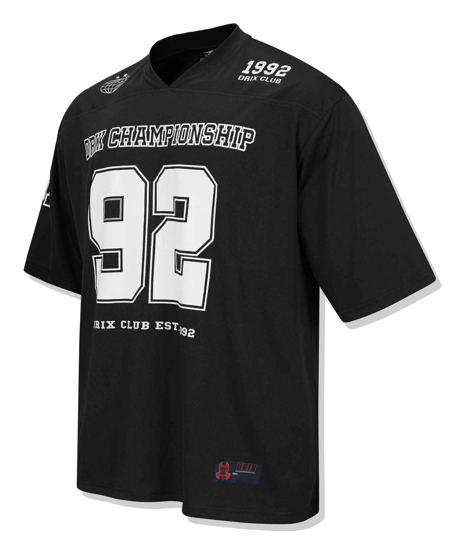 DRIX ■ Rugby Overfit Mesh Jersey Half Sleeve MUSINSA | DRIX Rugby Overfit Mesh Jersey Half Sleeve_Black