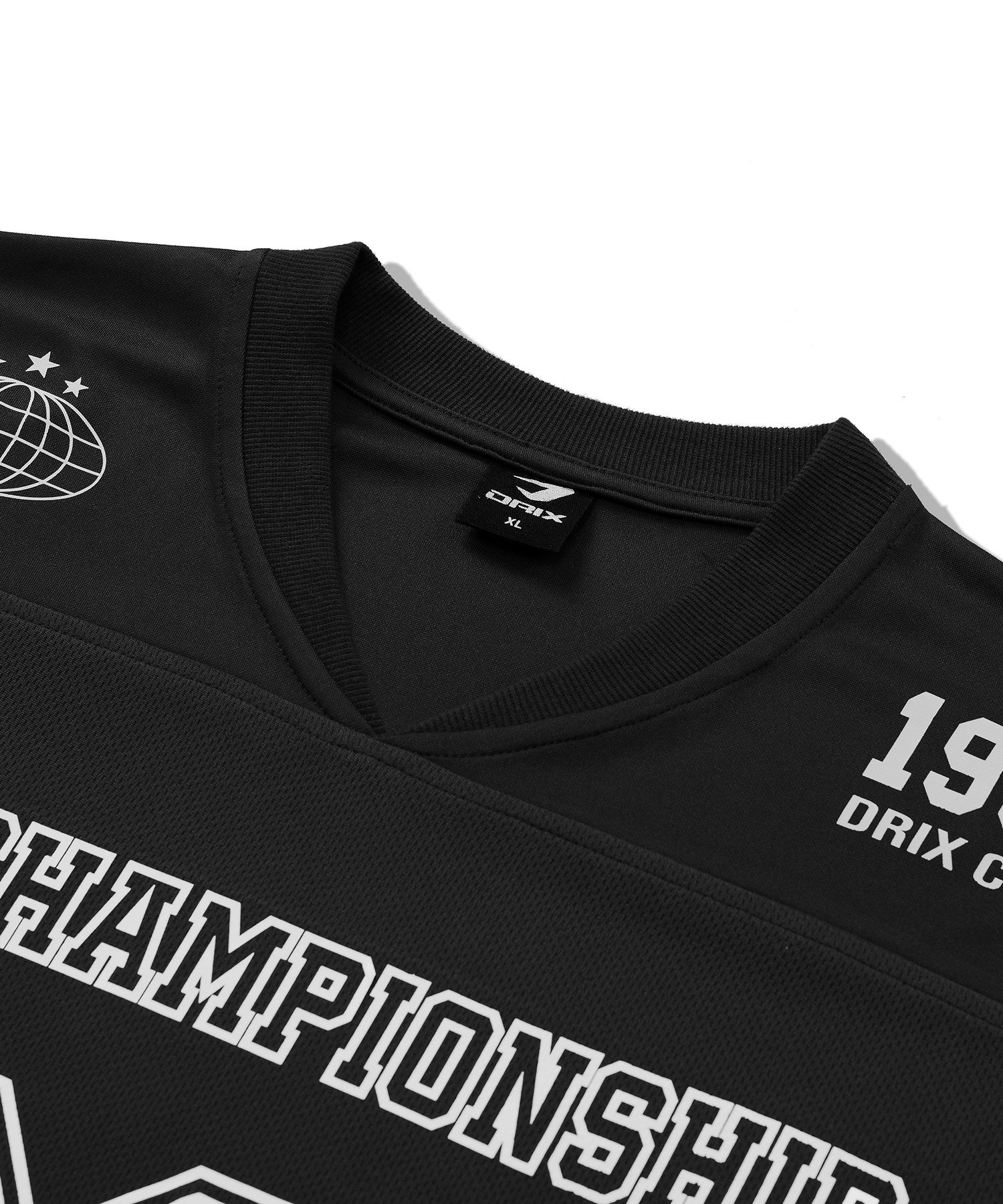 DRIX ■ Rugby Overfit Mesh Jersey Half Sleeve MUSINSA | DRIX Rugby Overfit Mesh Jersey Half Sleeve_Black