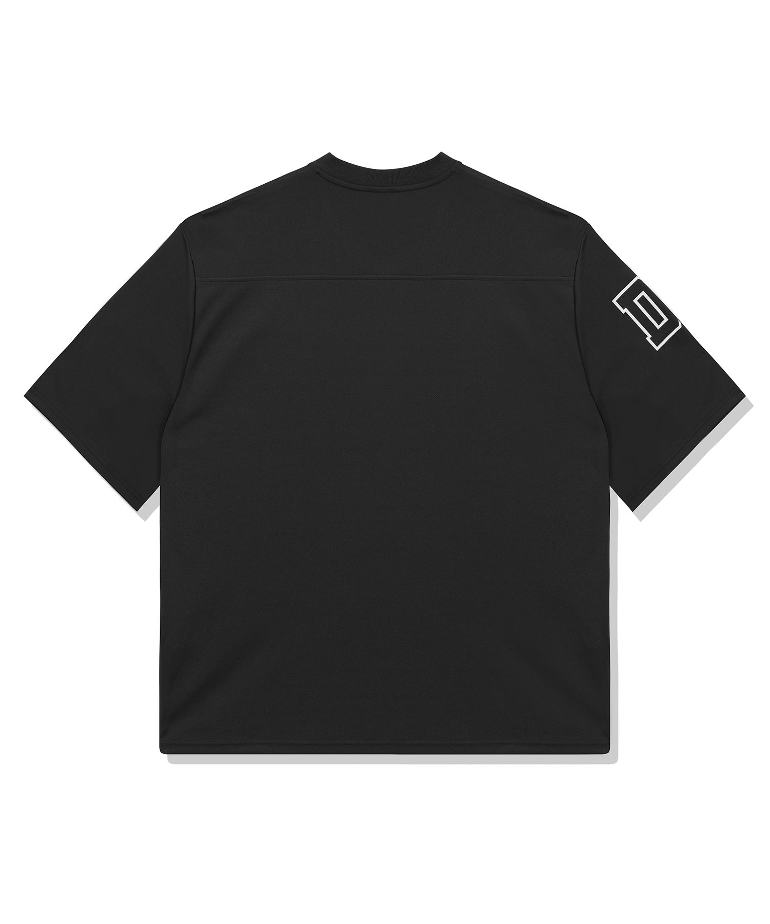 MUSINSA | DRIX Rugby Overfit Mesh Jersey Half Sleeve_Black