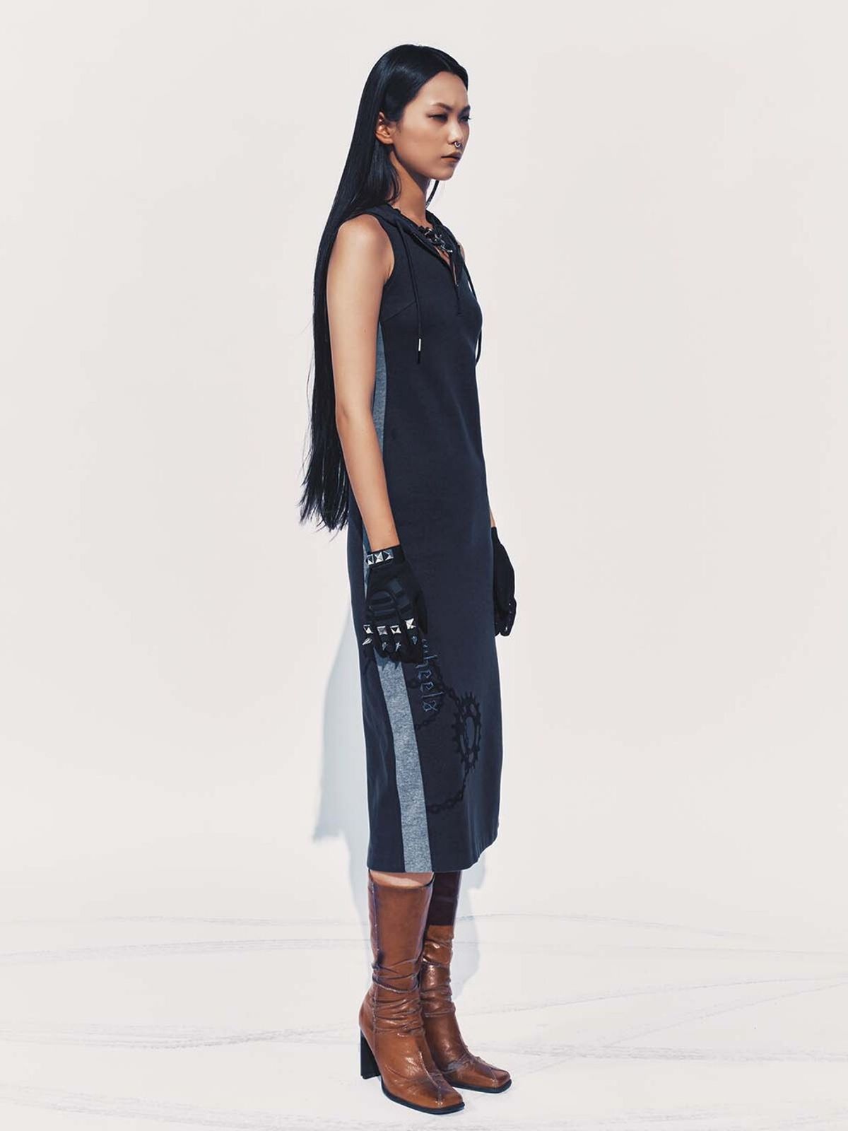 퓨레(PUREE) 2 wheels Hoodie jersey dress