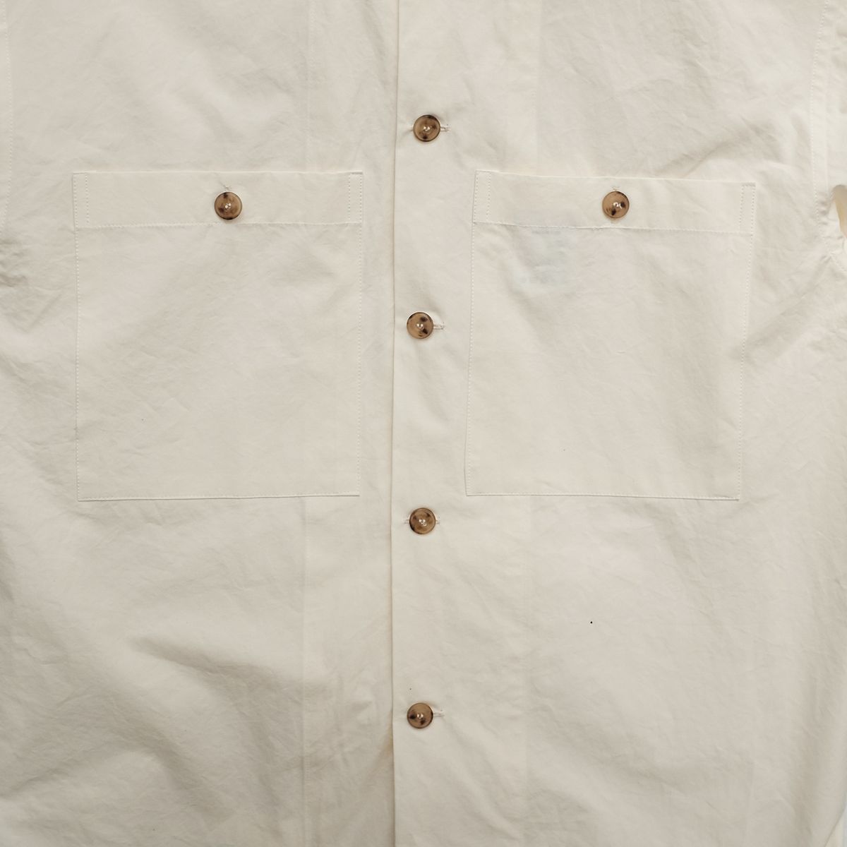 뗄라(TELA) Butter Yellow Cotton Two Pocket Over Shirt