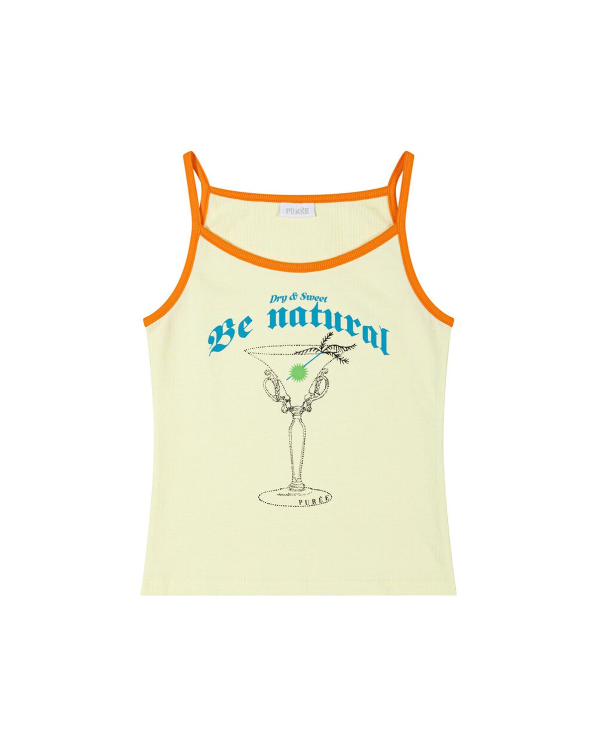 퓨레(PUREE) Martini glass tank top